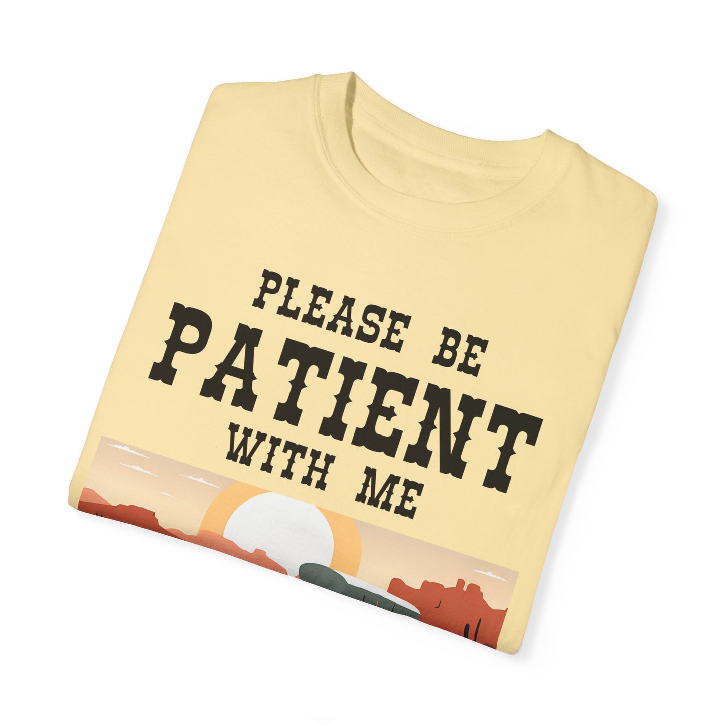 Vintage Patient Tee - Unisex Garment-Dyed T-Shirt with Retro 1900s Design