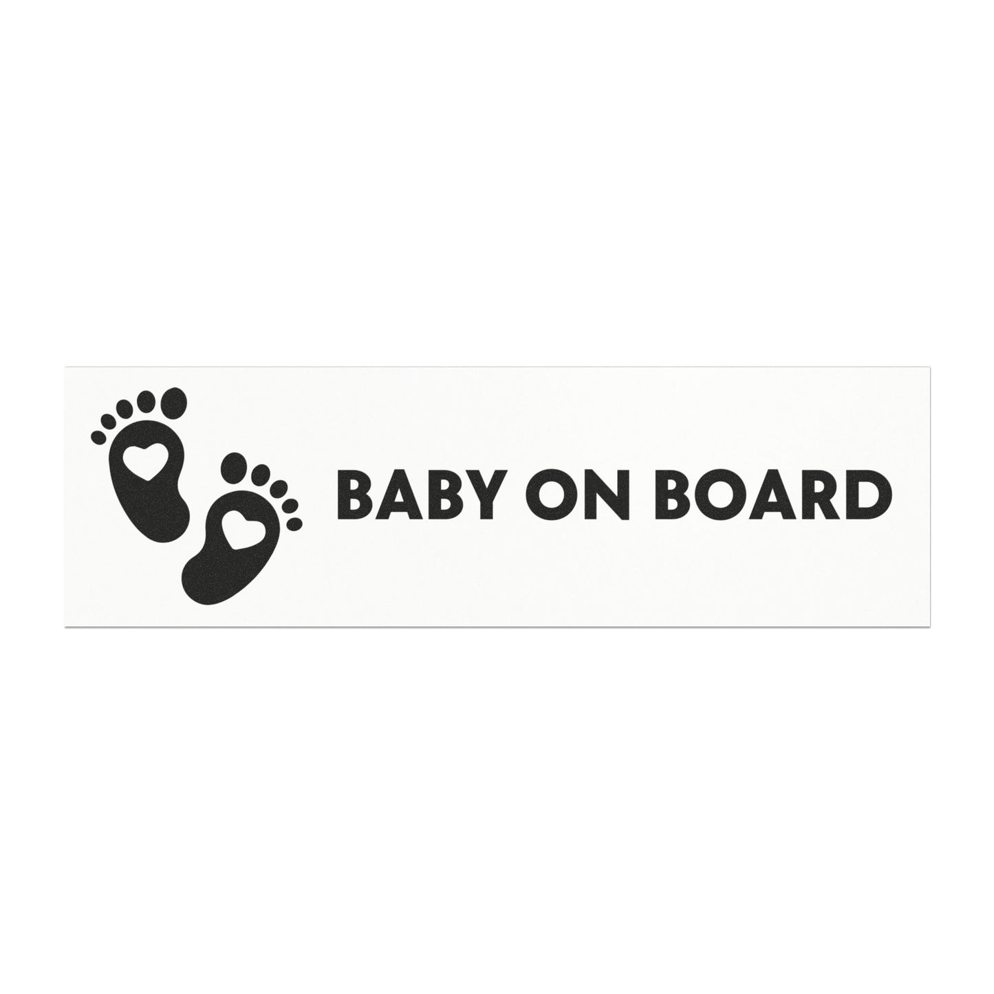 Baby On Board Car Magnet - Cute Baby Feet Design for New Parents