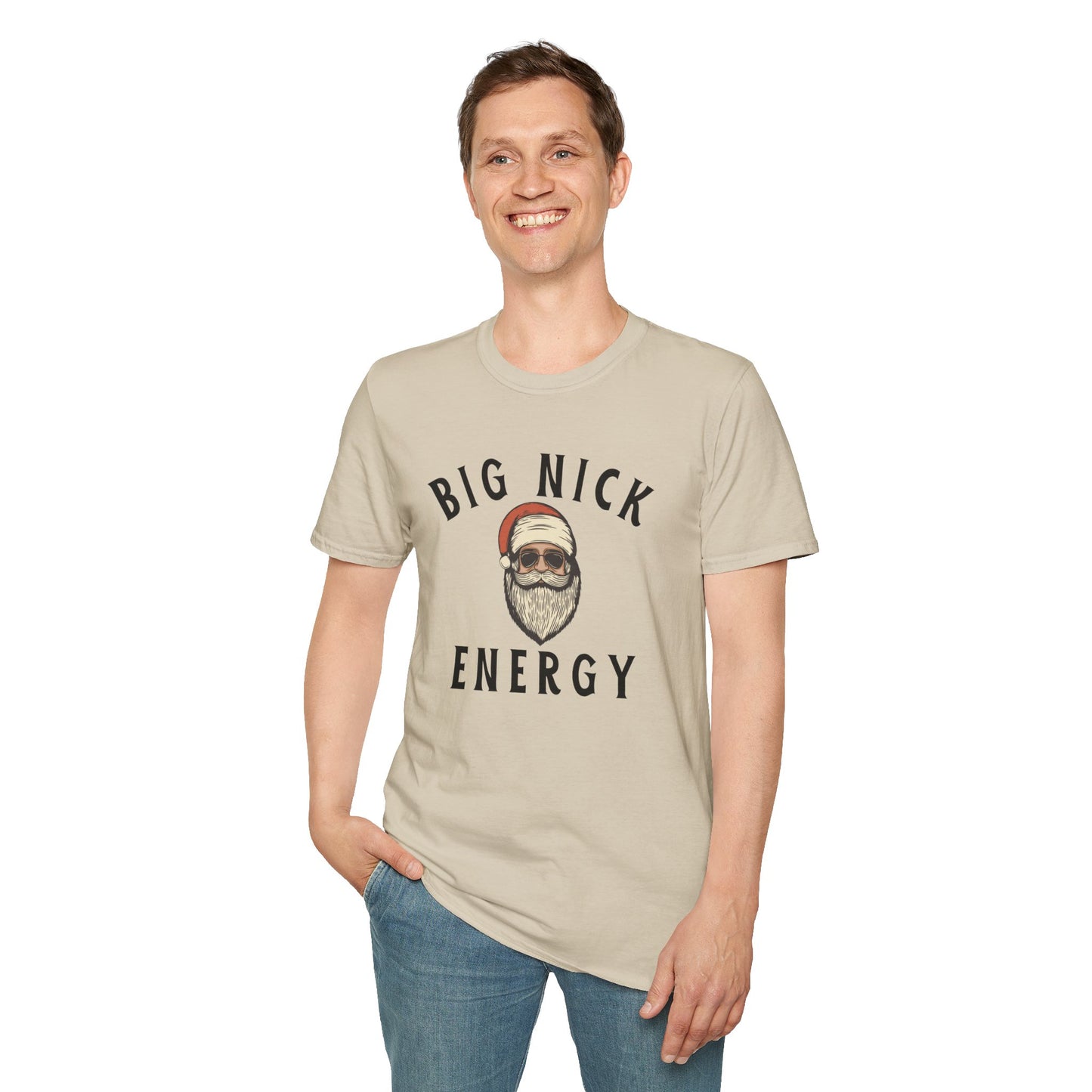 Big Nick Energy Unisex Softstyle T-Shirt - Fun & Casual Graphic Tee