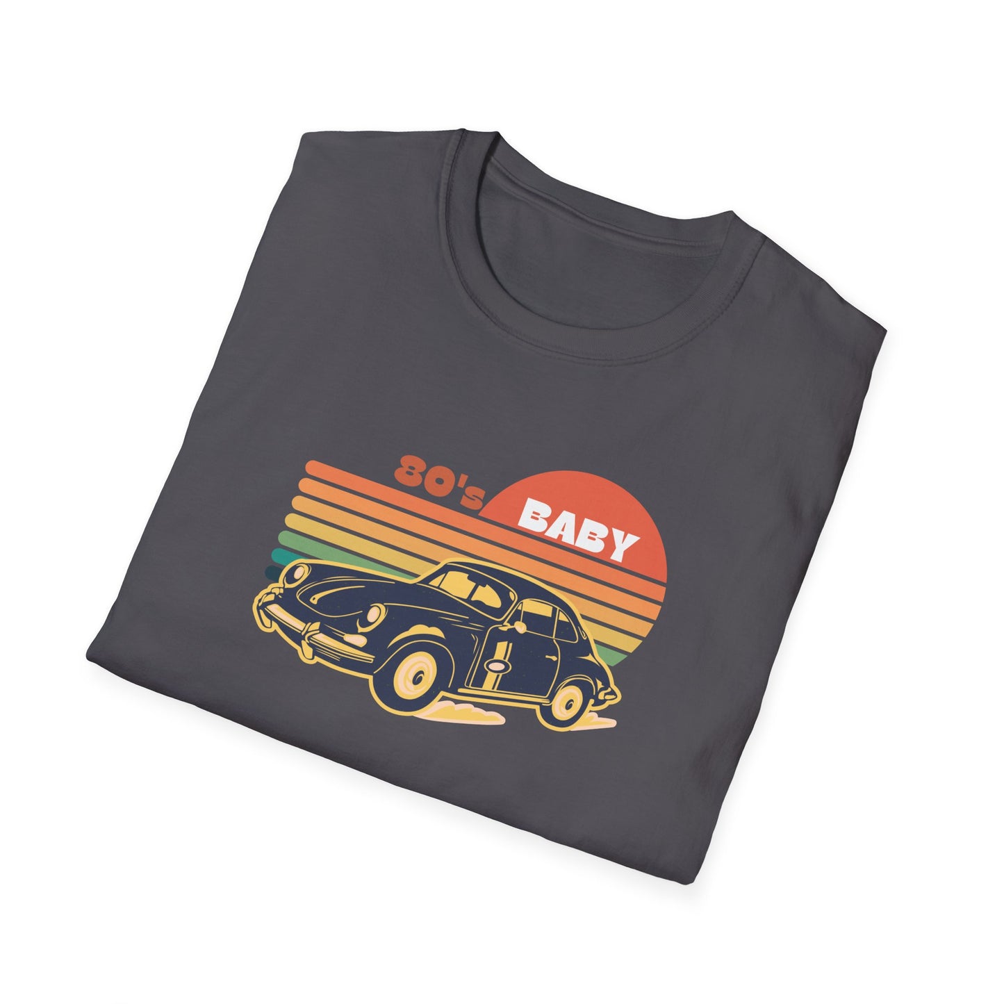 80's Baby Vintage Car Unisex Softstyle T-Shirt