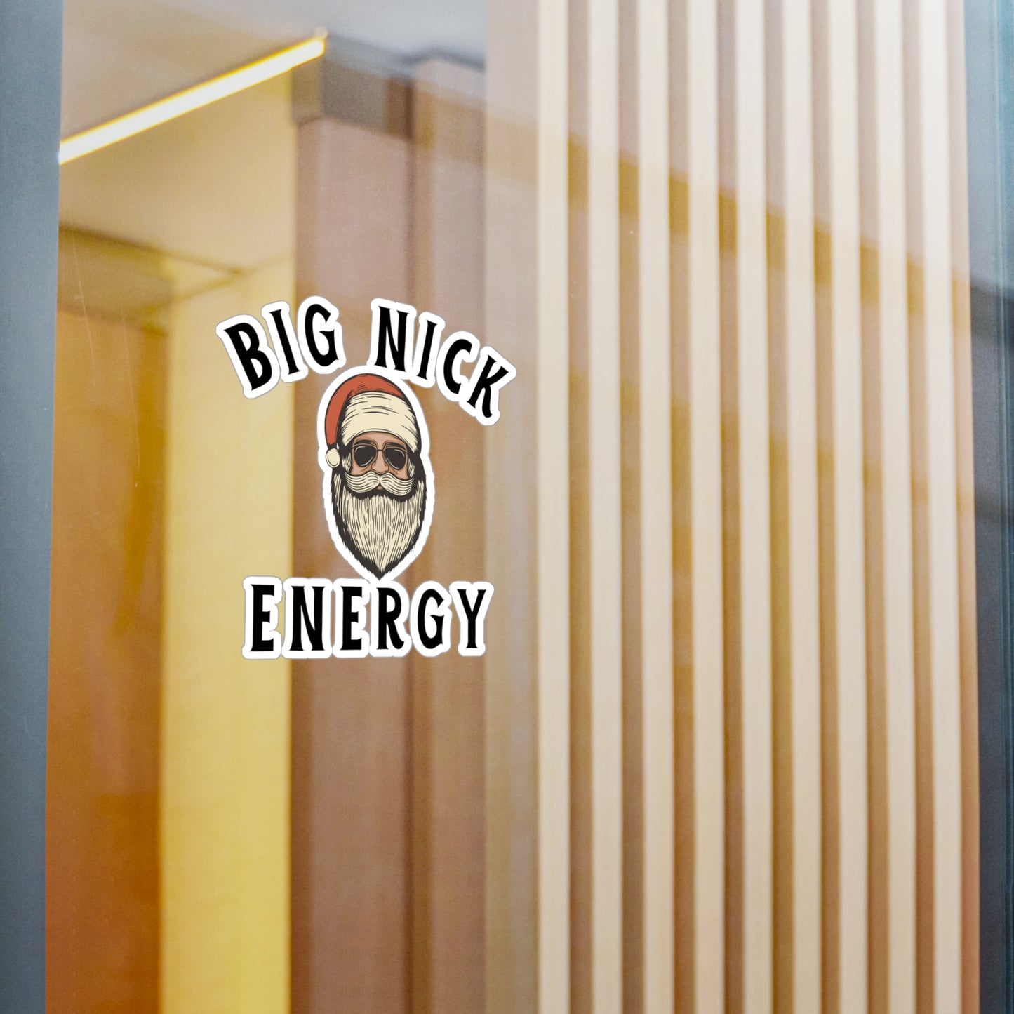 Big Nick Energy Christmas Vinyl Decals - Fun Holiday Stickers for Decor