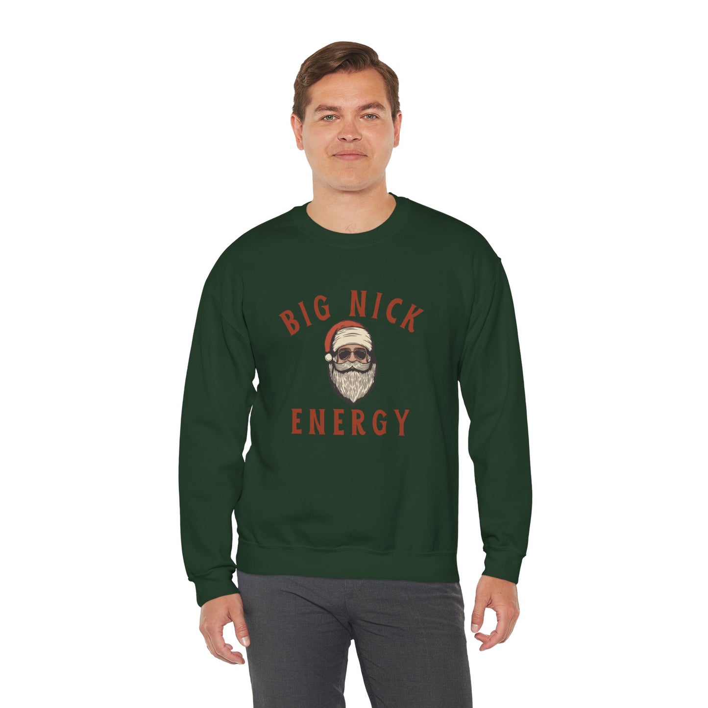 Big Nick Energy Unisex Heavy Blend™ Crewneck Sweatshirt - Perfect for Holiday Cheer