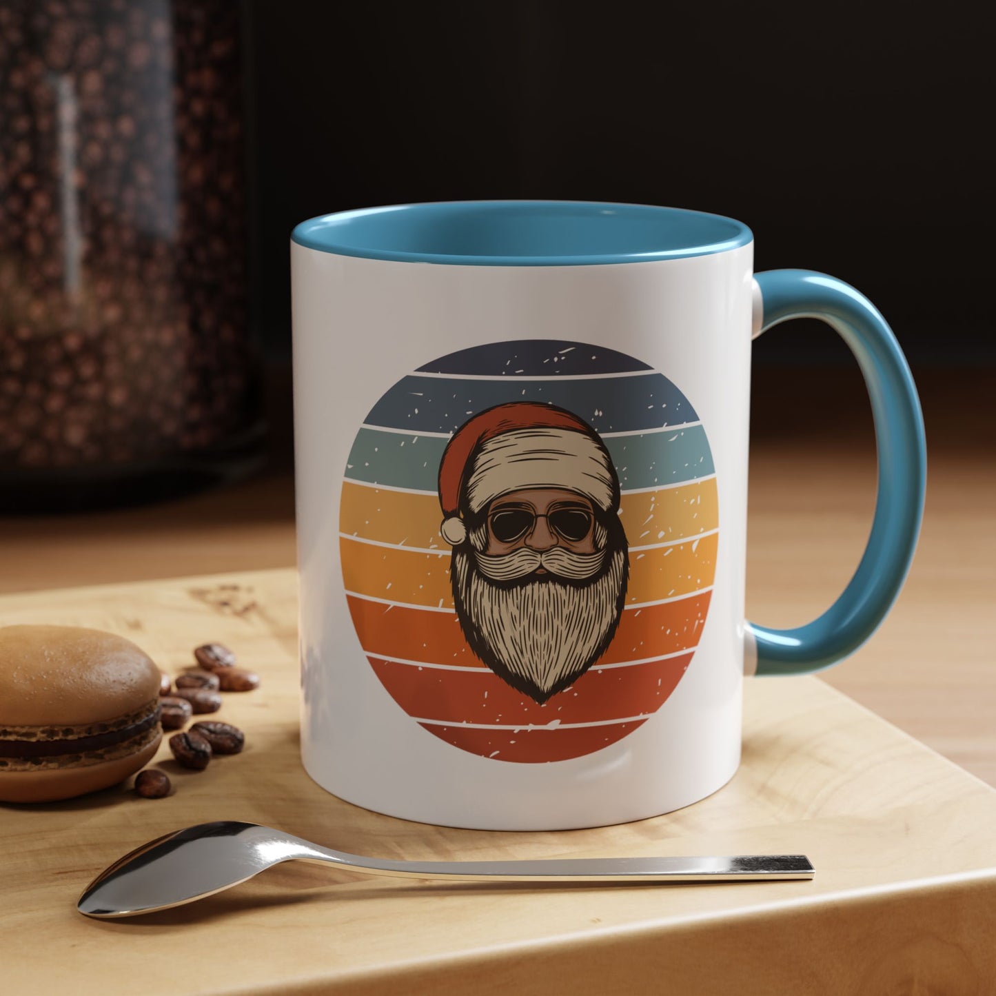 Cool Santa Sunglasses Accent Coffee Mug | 11oz & 15oz | Perfect Holiday Gift