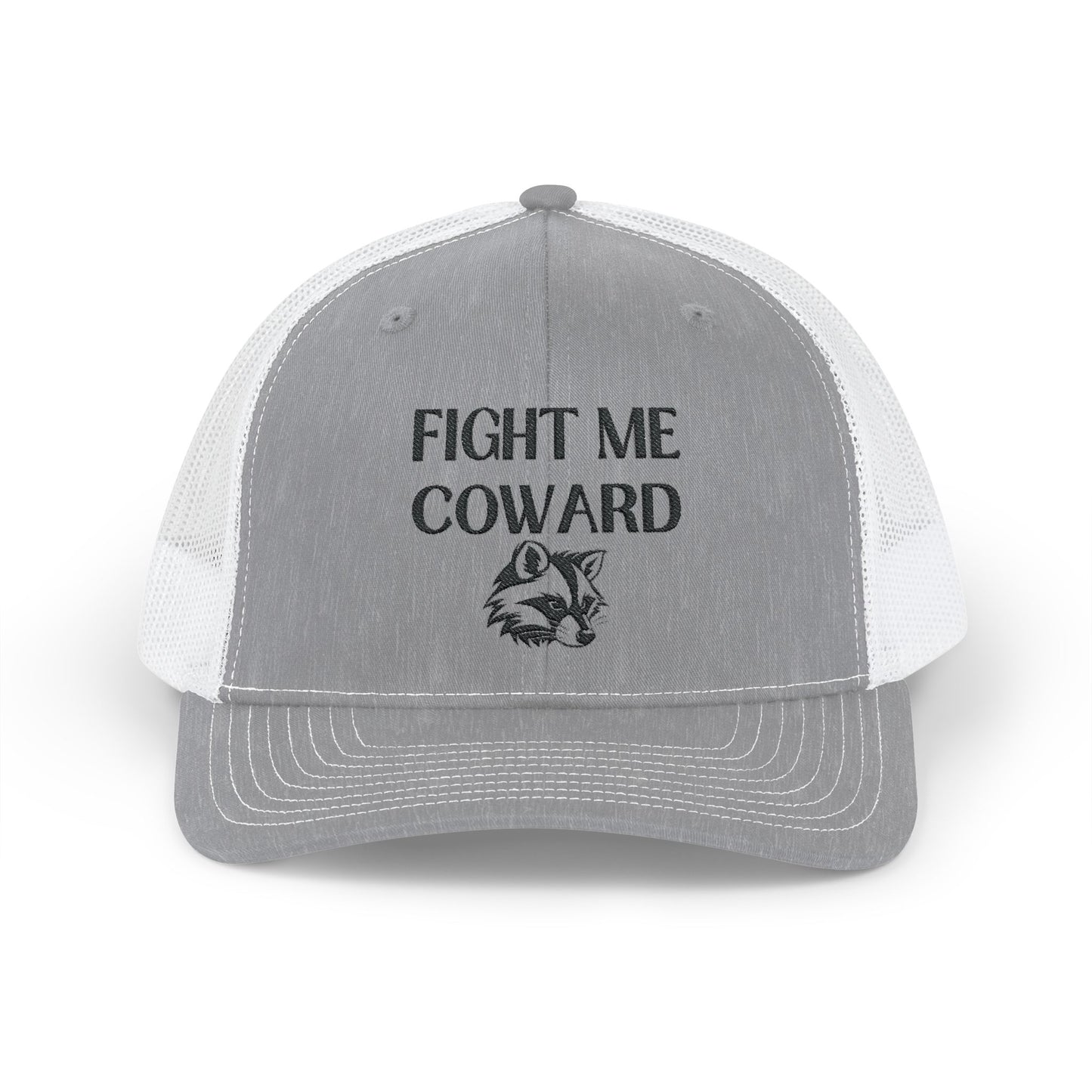 Fight Me Coward Snapback Trucker Cap - Unique Statement Hat for Bold Individuals