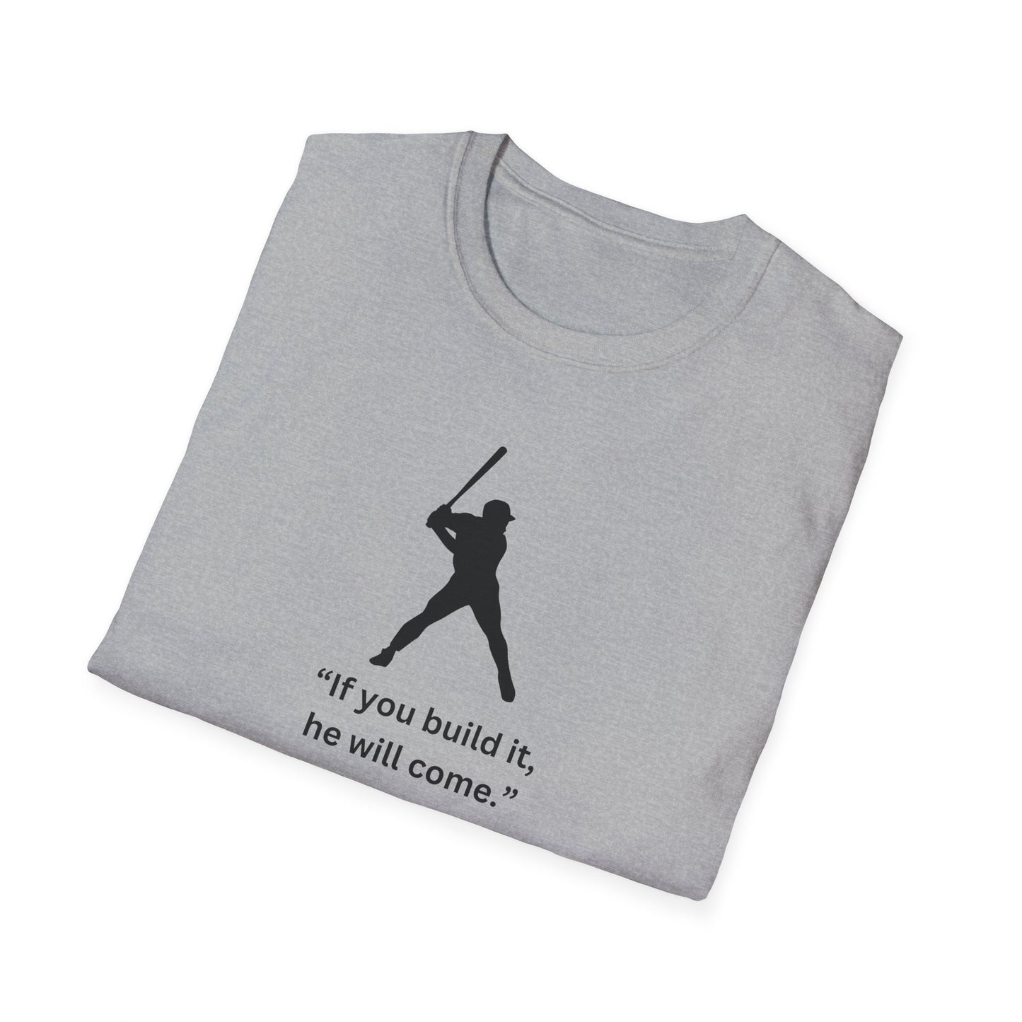 Inspirational Baseball Quote T-Shirt – Unisex Softstyle Tee for Sports Lovers