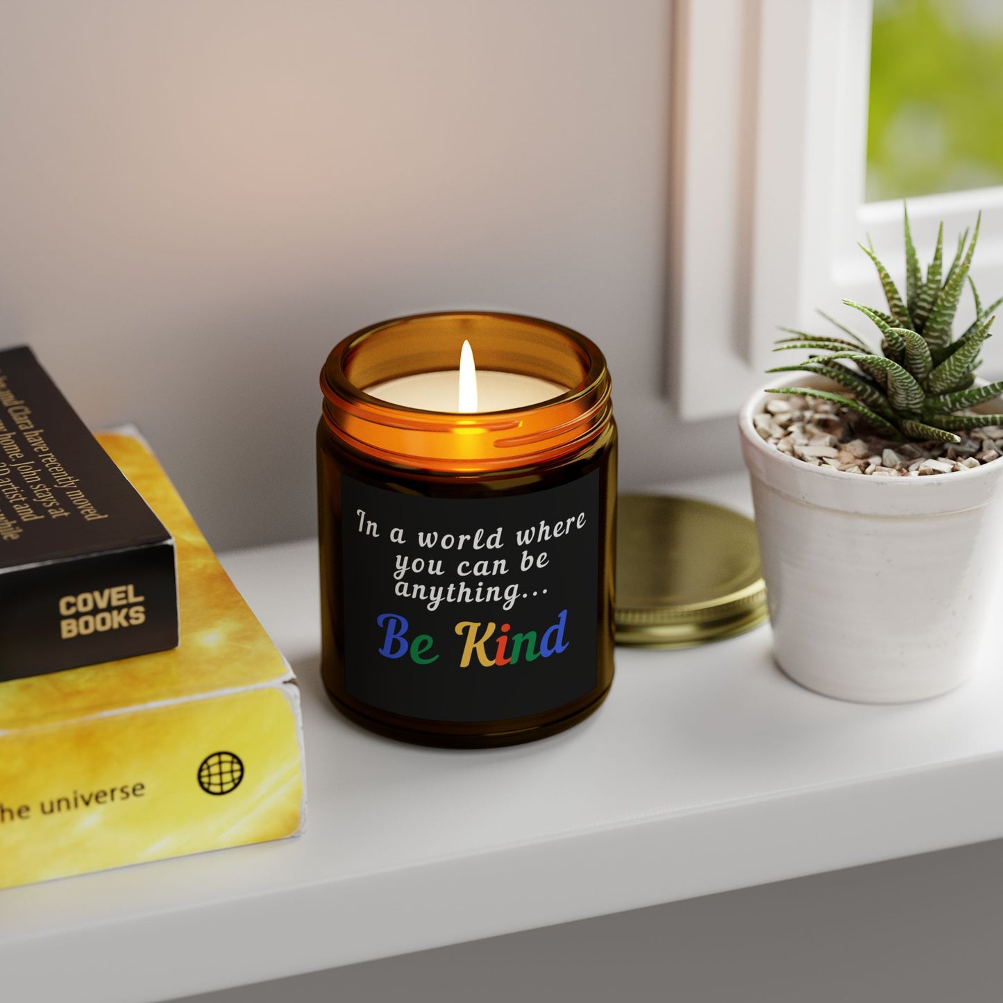 Be Kind Scented Candle - Coconut Apricot Wax (4oz, 9oz)