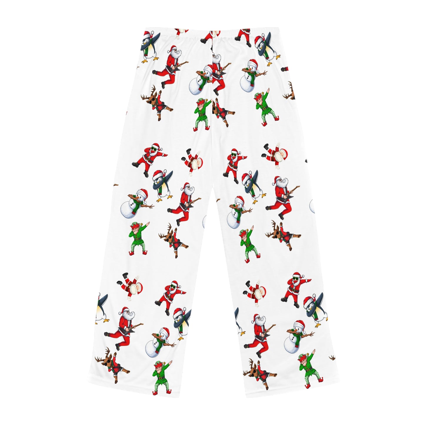 Festive Holiday Pajama Pants for Women - Fun Santa and Elf Design