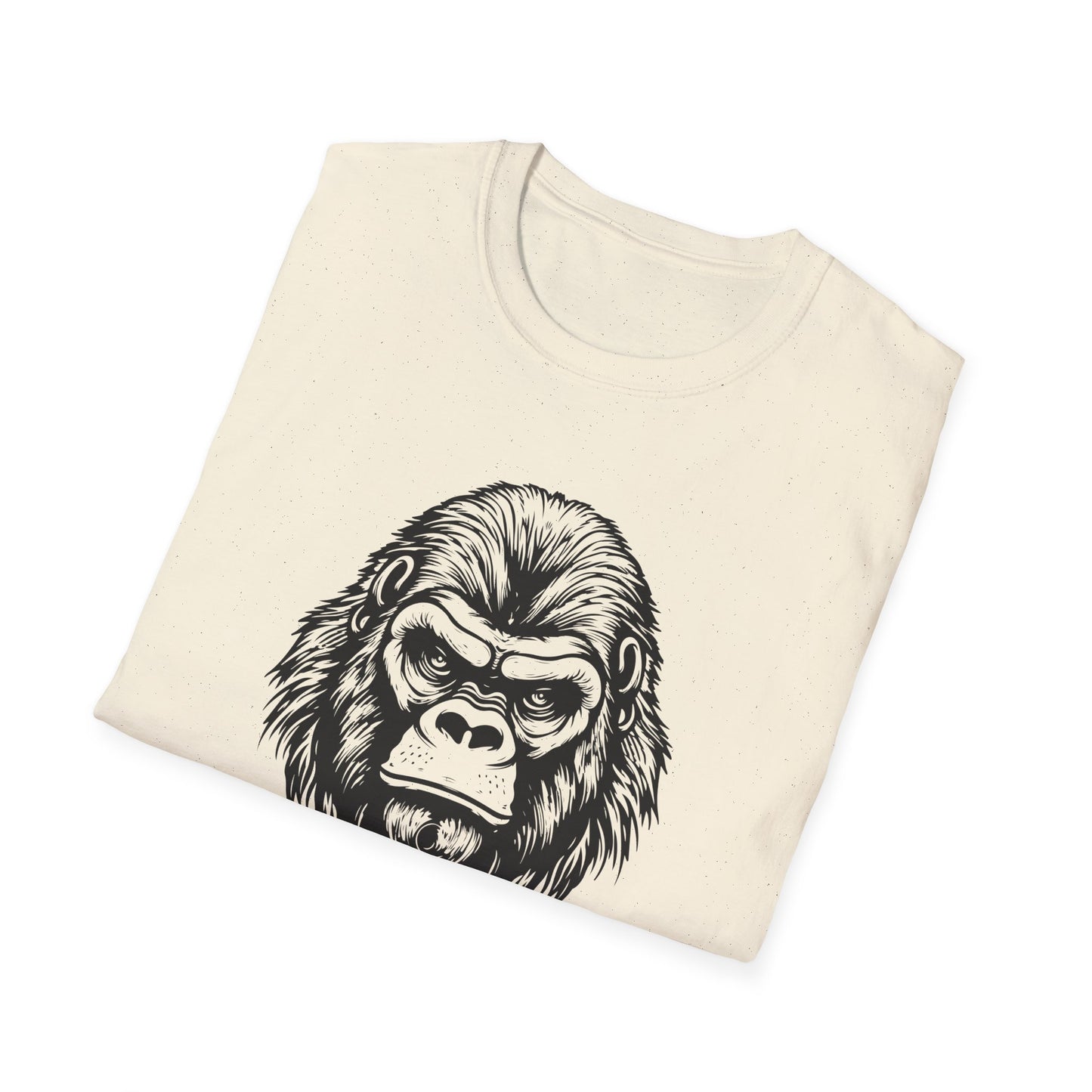 Funny Gorilla Movie Watcher Unisex Softstyle T-Shirt