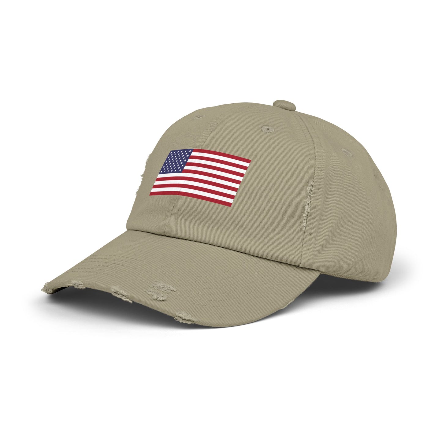 Unisex Distressed American Flag Cap - Trendy Pink Hat for Patriotic Style