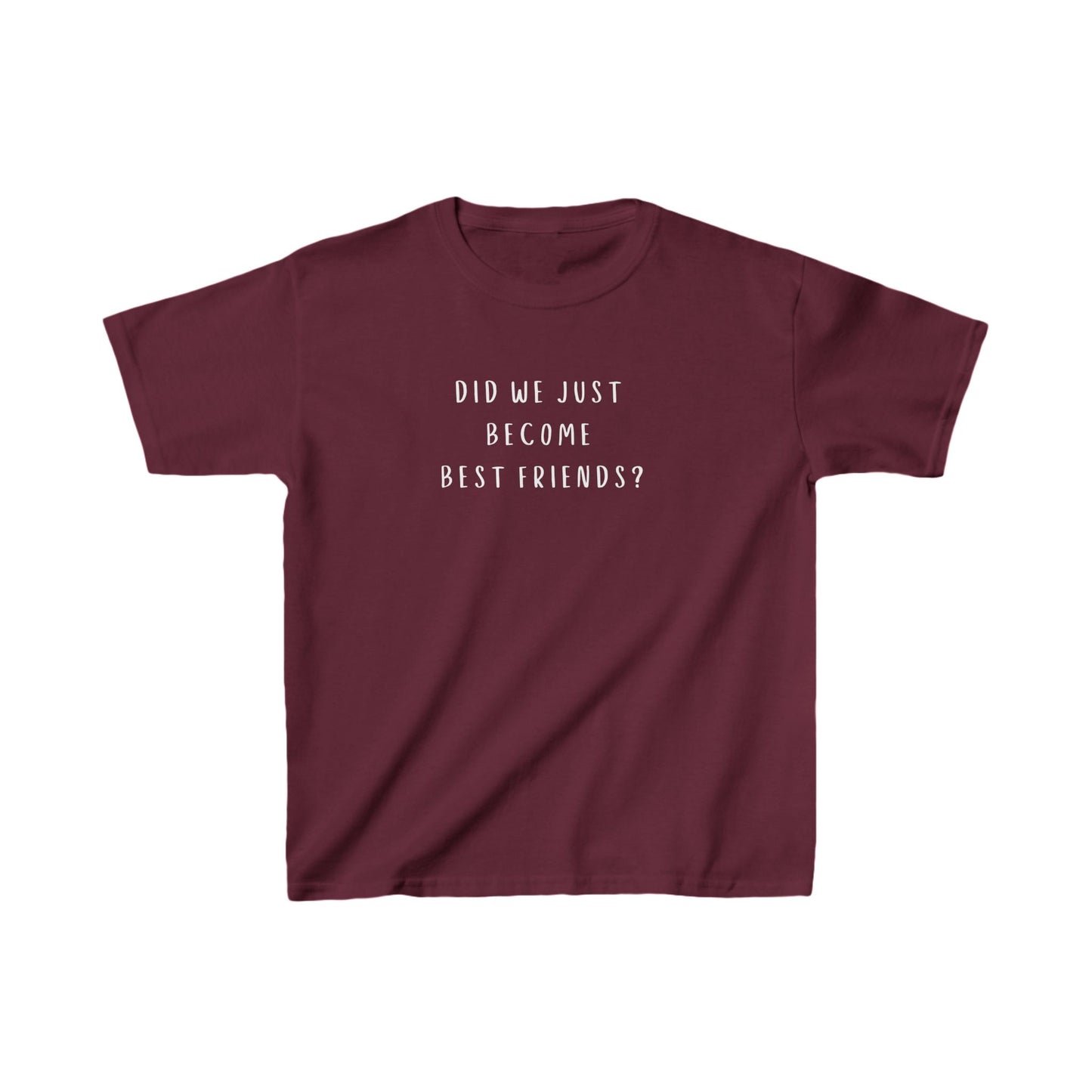 Kids Tee - Did We Just Become Best Friends? - Fun Cotton T-Shirt for Friendship