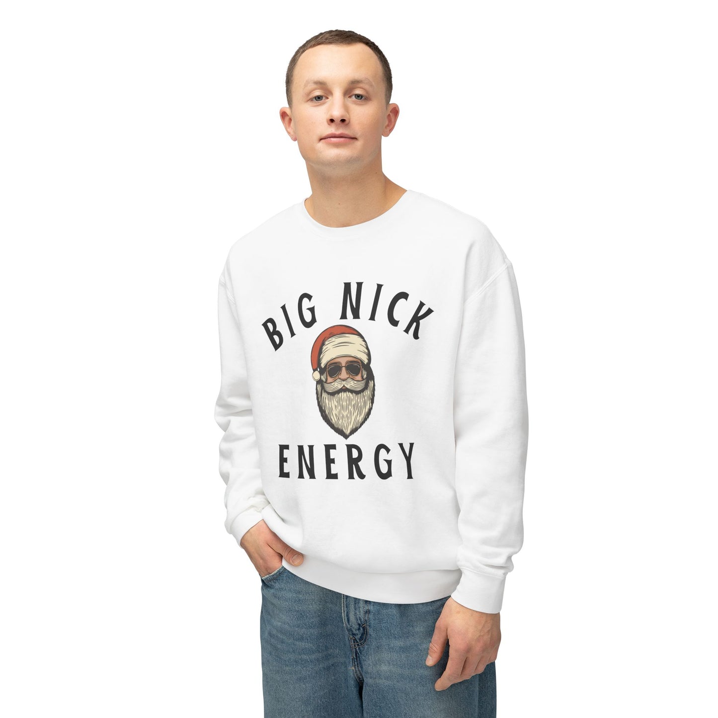 Unisex Crewneck Sweatshirt - Big Nick Energy Christmas Apparel