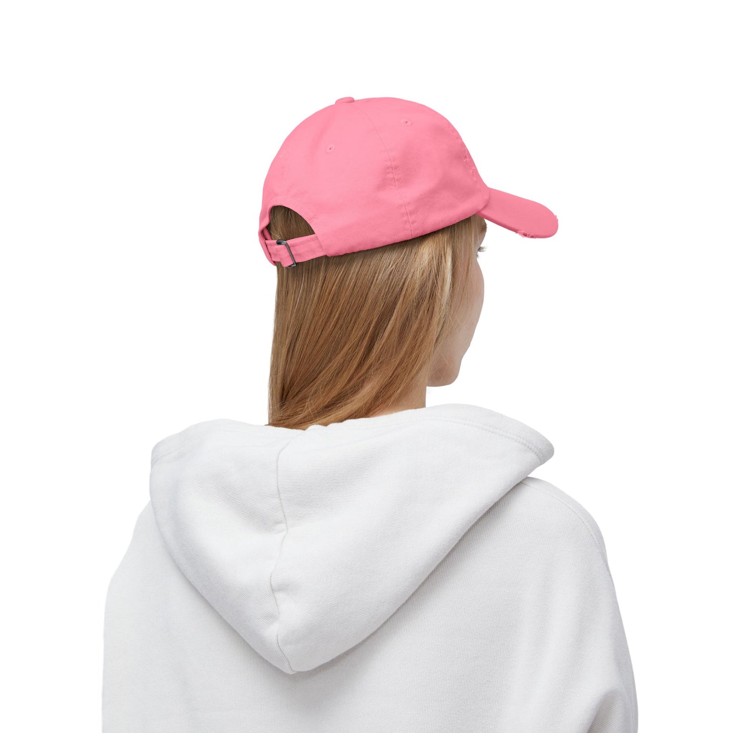 Funny Distressed Cap - 'Don't Be a Richard' Unisex Pink Hat