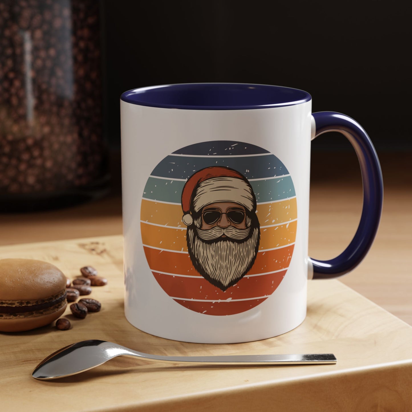 Cool Santa Sunglasses Accent Coffee Mug | 11oz & 15oz | Perfect Holiday Gift