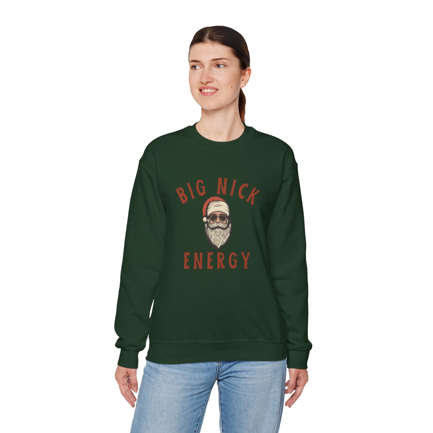 Big Nick Energy Unisex Heavy Blend™ Crewneck Sweatshirt - Perfect for Holiday Cheer