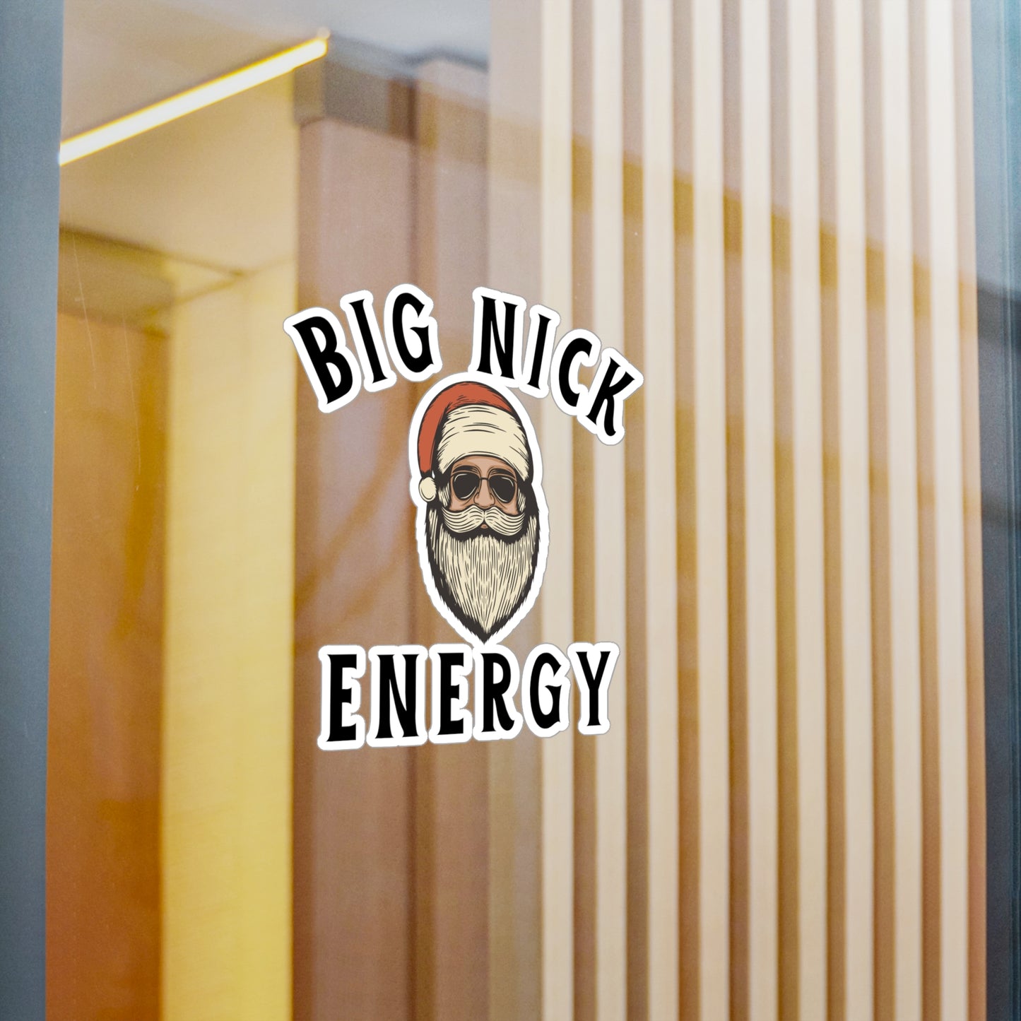 Big Nick Energy Christmas Vinyl Decals - Fun Holiday Stickers for Decor