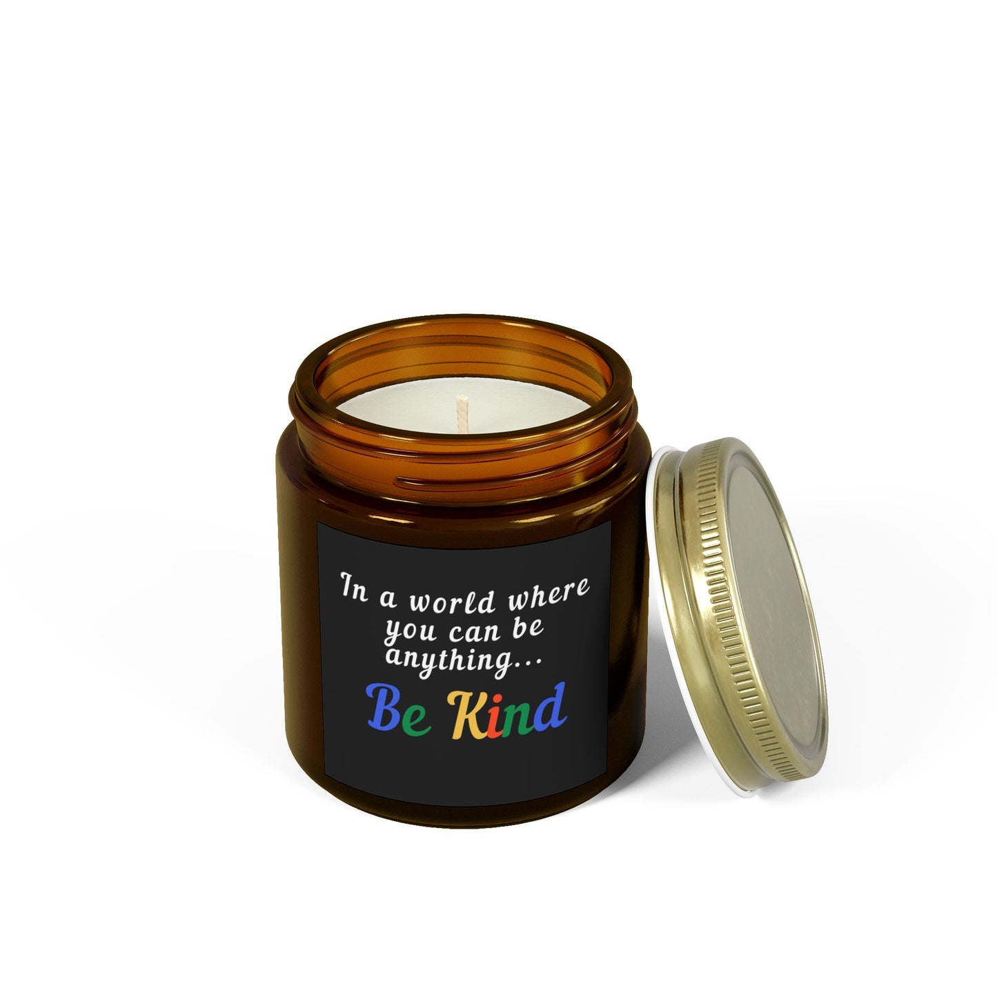 Be Kind Scented Candle - Coconut Apricot Wax (4oz, 9oz)