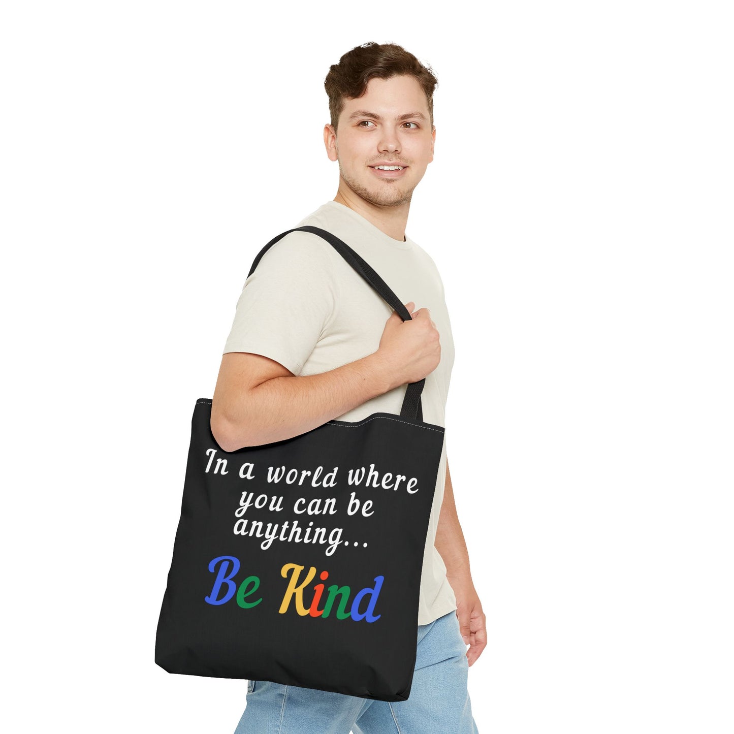 Inspirational Tote Bag - 'Be Kind' Motivational Design