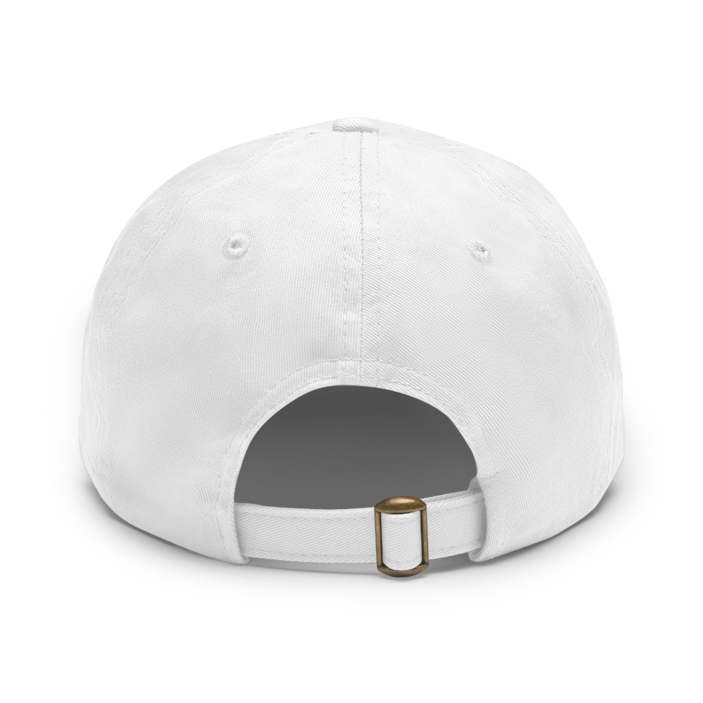 Canada Flag Dad Hat with Leather Patch | Classic White Cap for Outdoors & Celebrations