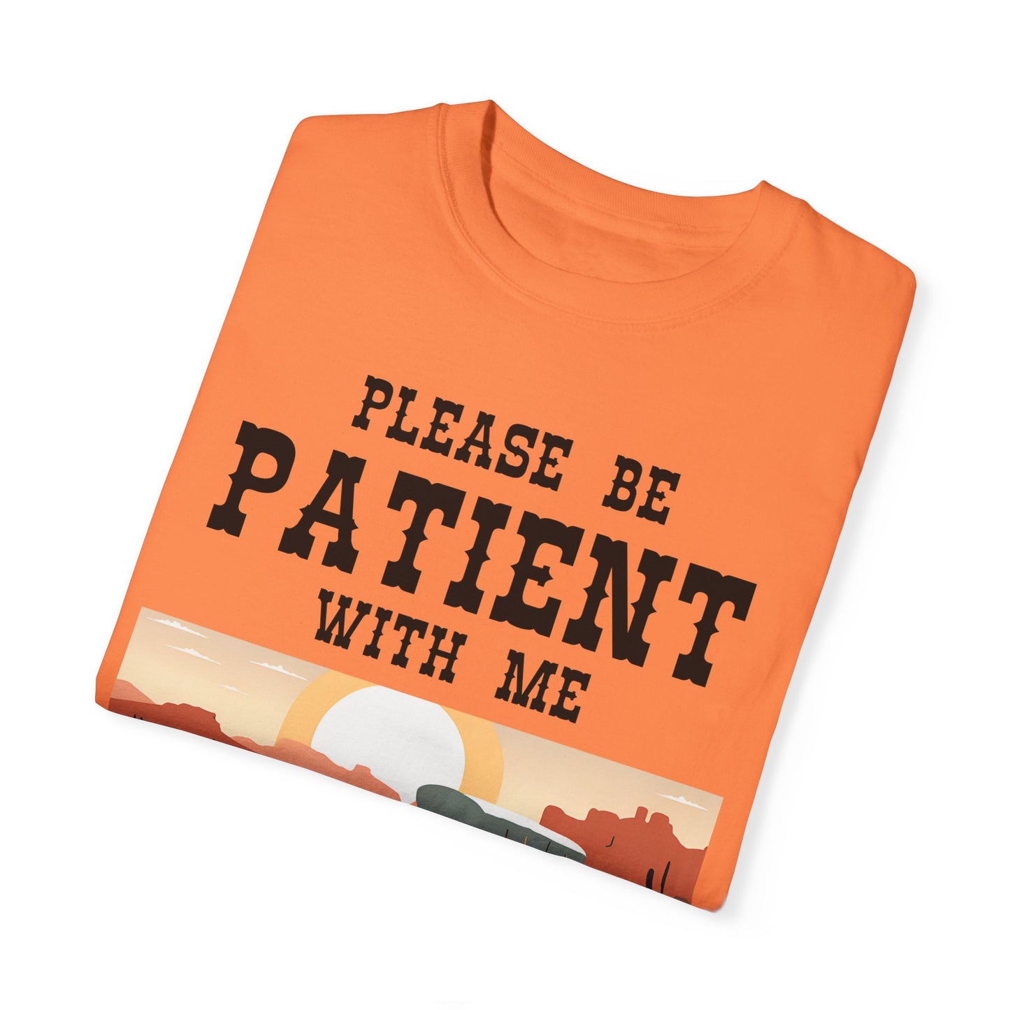 Vintage Patient Tee - Unisex Garment-Dyed T-Shirt with Retro 1900s Design