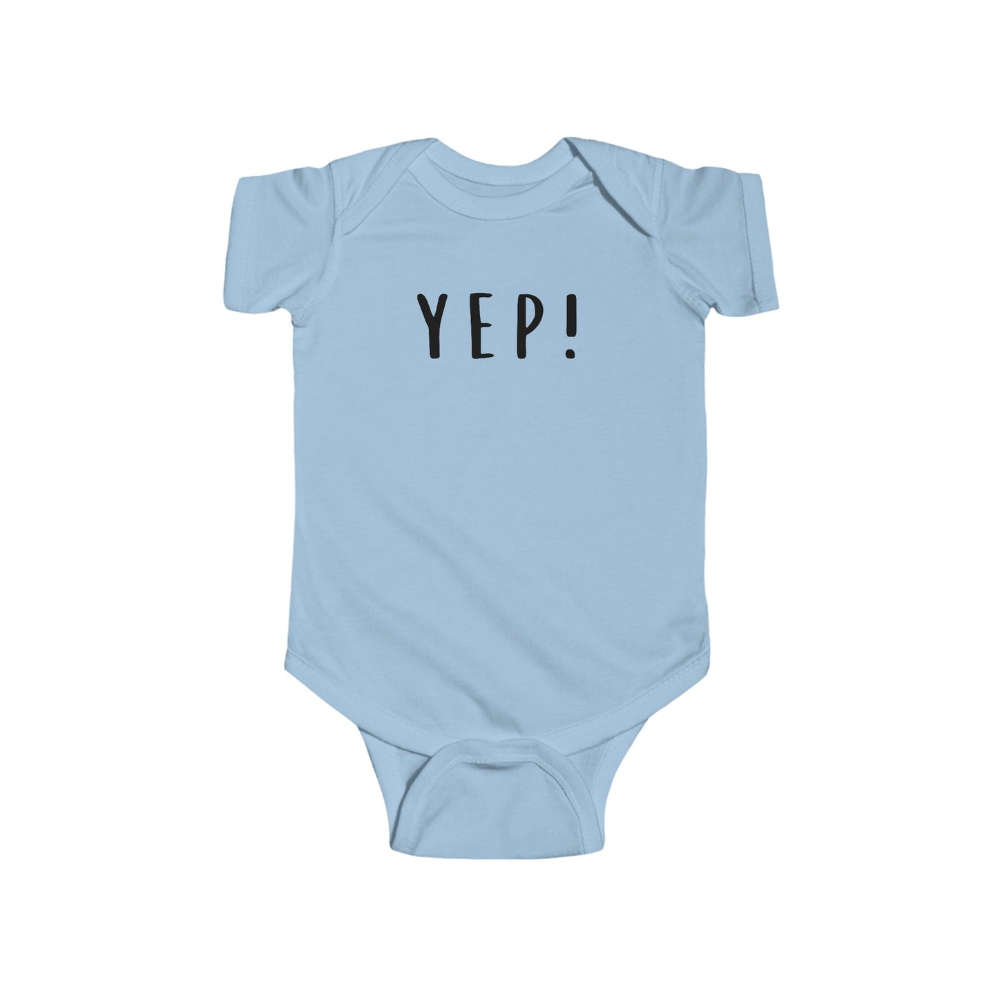 Funny Yellow Infant Bodysuit - YEP! - Perfect Baby Gift for New Parents