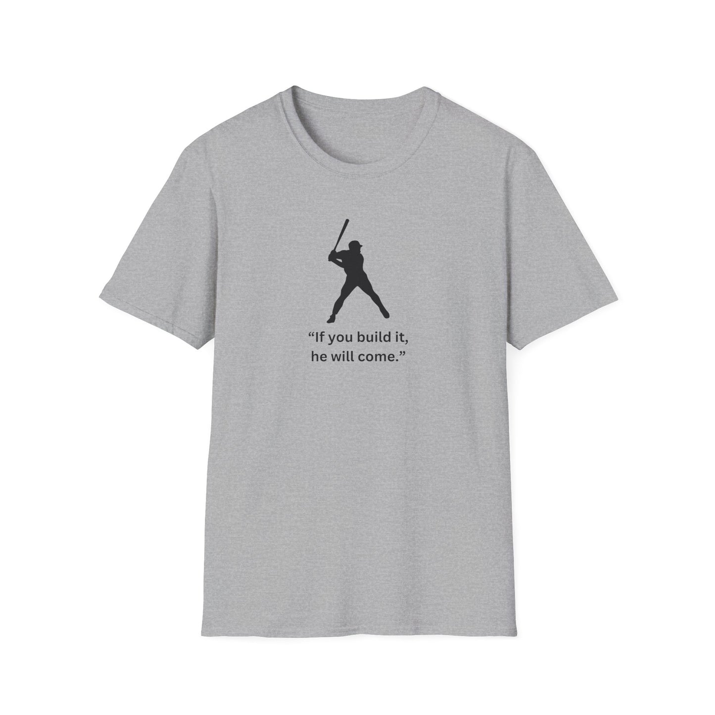 Inspirational Baseball Quote T-Shirt – Unisex Softstyle Tee for Sports Lovers