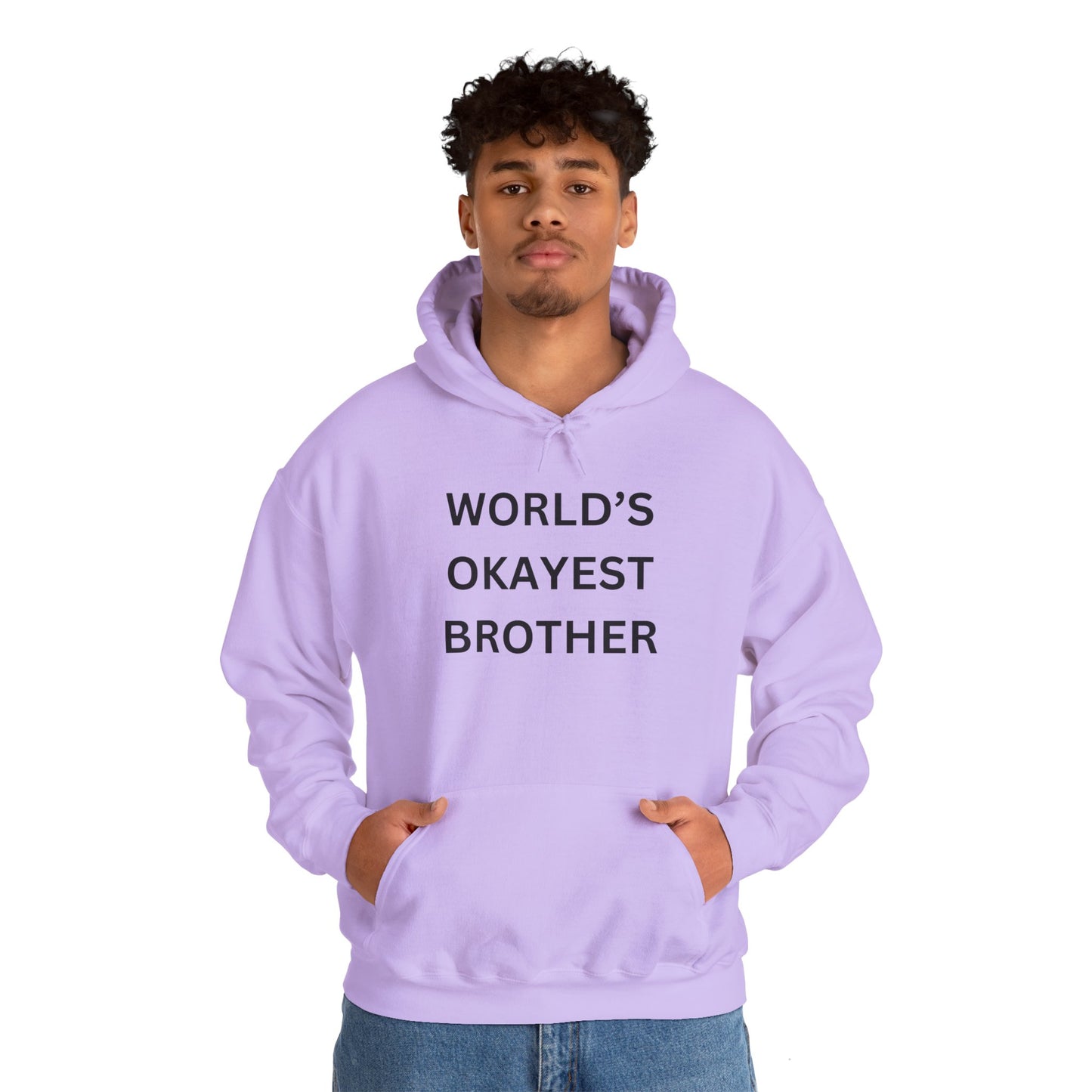 World's Okayest Brother Hoodie - Unisex Heavy Blend Sweatshirt