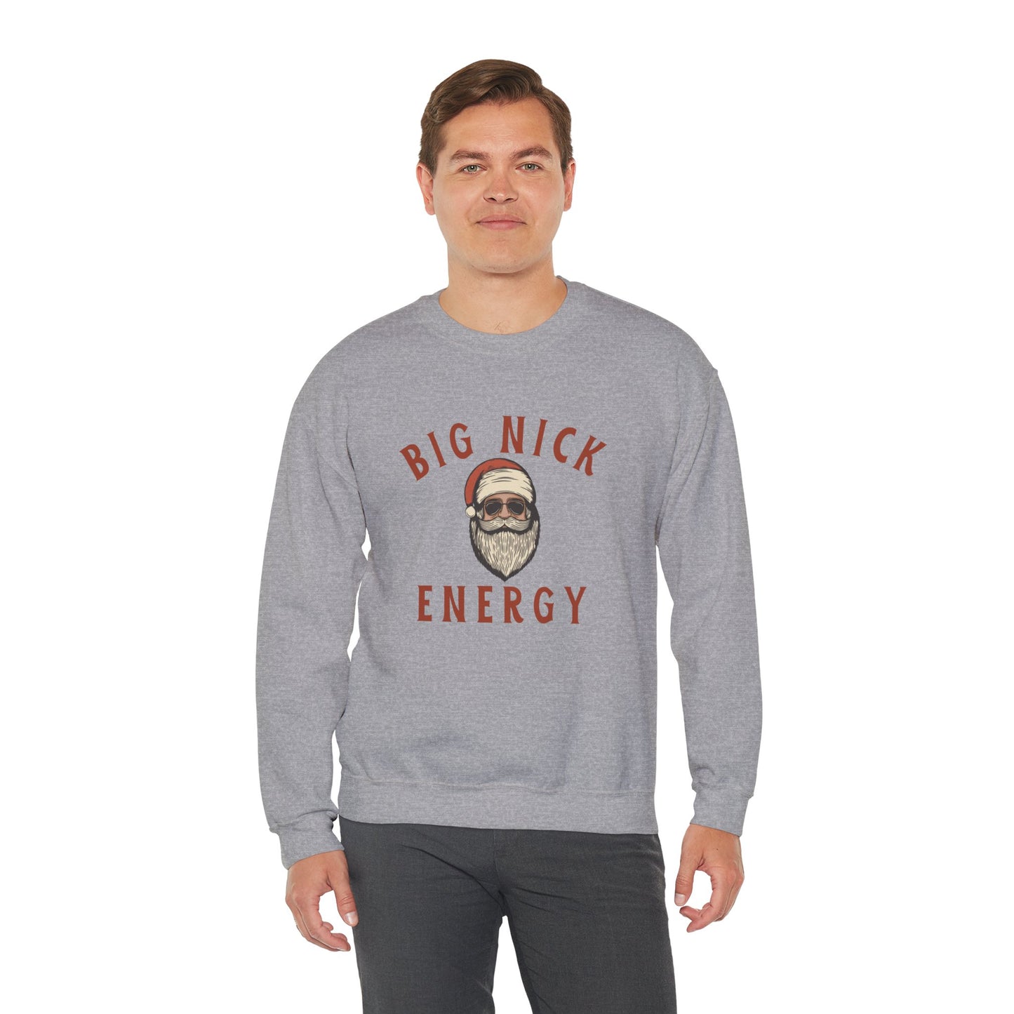 Big Nick Energy Unisex Heavy Blend™ Crewneck Sweatshirt - Perfect for Holiday Cheer