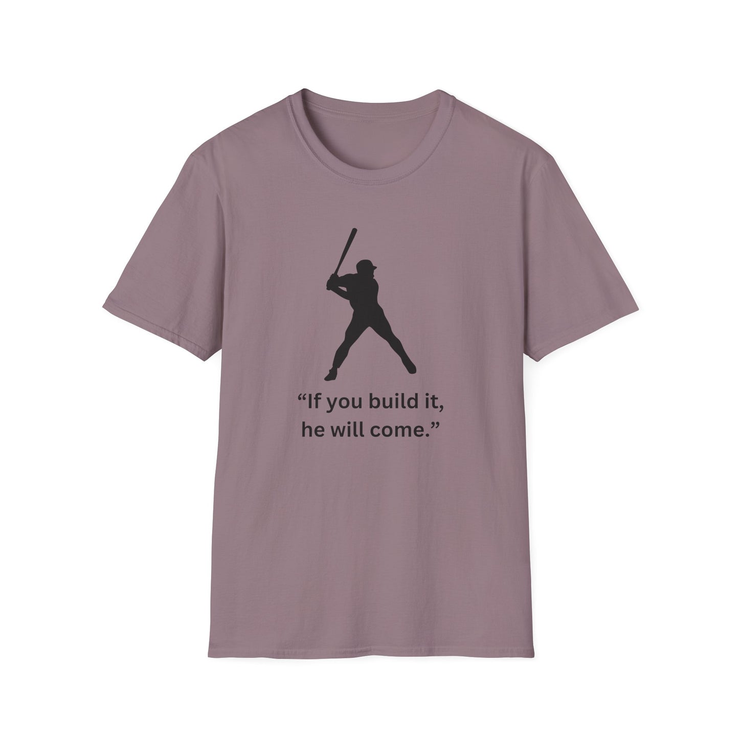 Inspirational Baseball Quote T-Shirt – Unisex Softstyle Tee for Sports Lovers