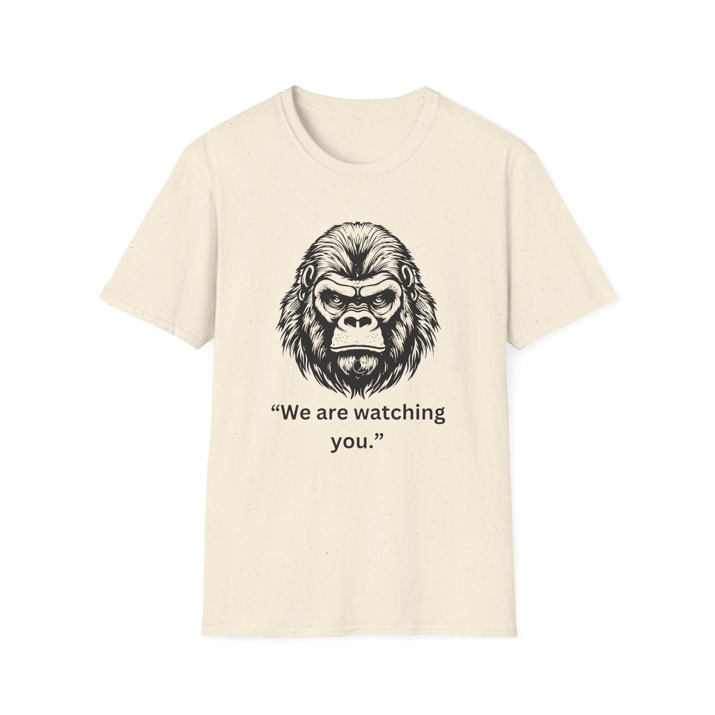 Funny Gorilla Movie Watcher Unisex Softstyle T-Shirt