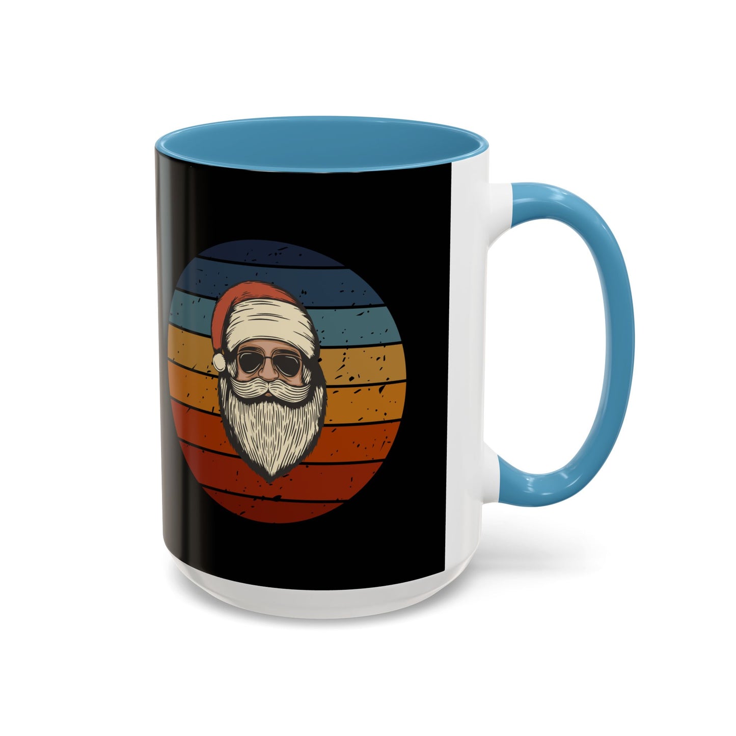 Cool Santa Accent Coffee Mug - Stylish Holiday Drinkware