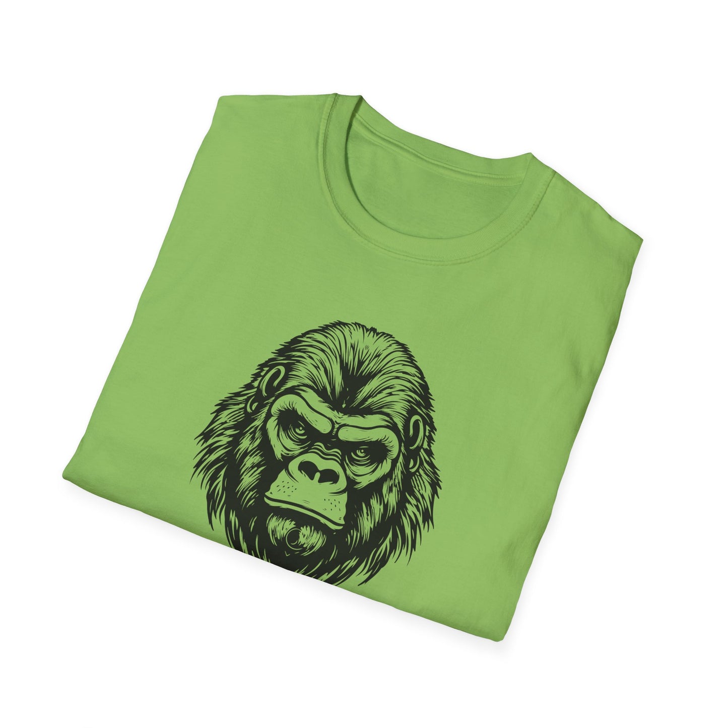 Funny Gorilla Movie Watcher Unisex Softstyle T-Shirt