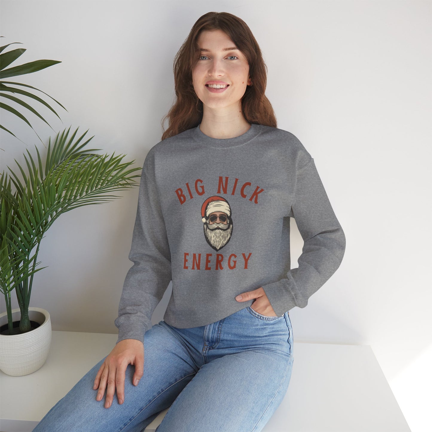 Big Nick Energy Unisex Heavy Blend™ Crewneck Sweatshirt - Perfect for Holiday Cheer