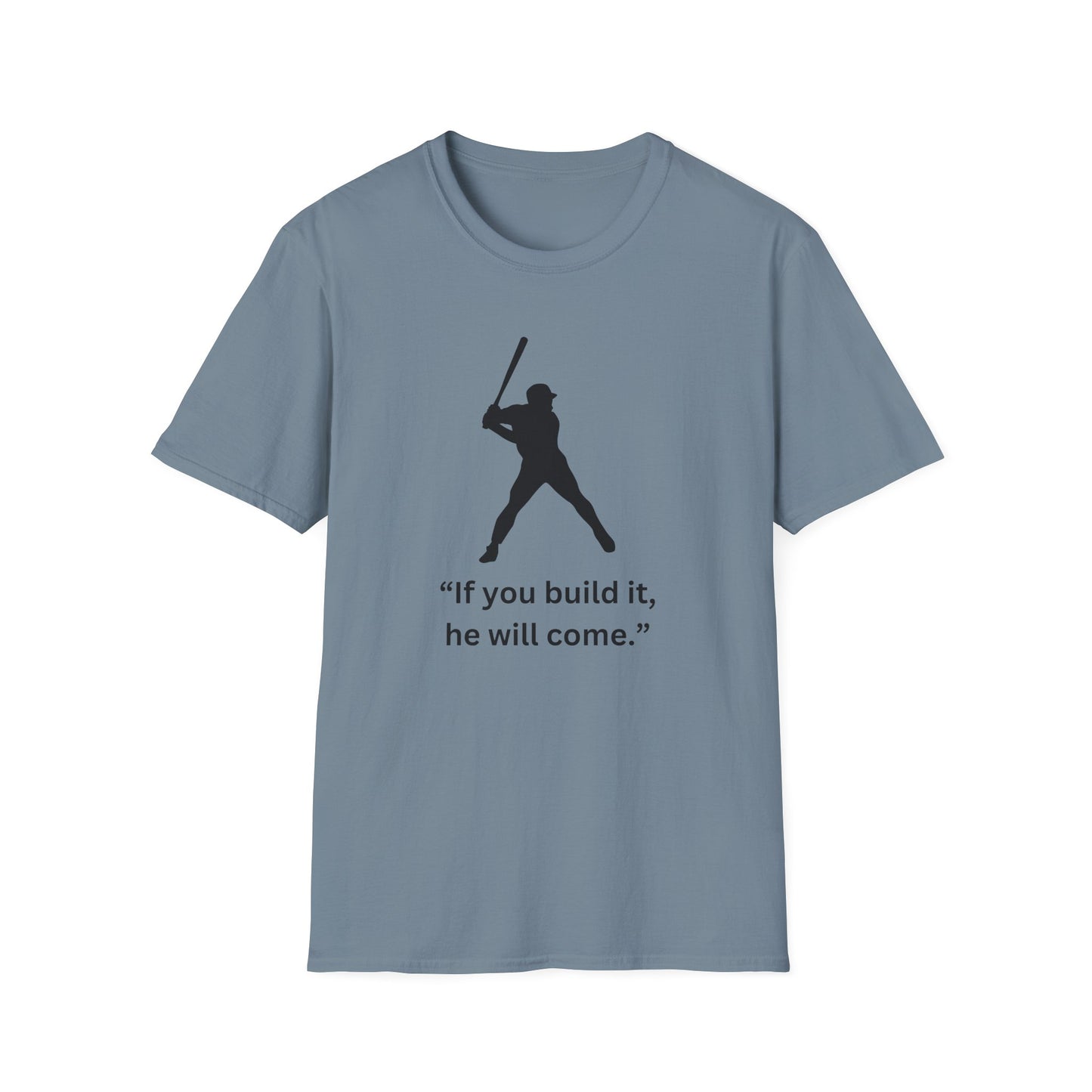 Inspirational Baseball Quote T-Shirt – Unisex Softstyle Tee for Sports Lovers