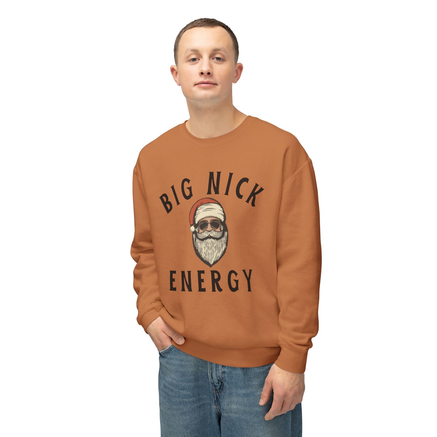 Unisex Crewneck Sweatshirt - Big Nick Energy Christmas Apparel