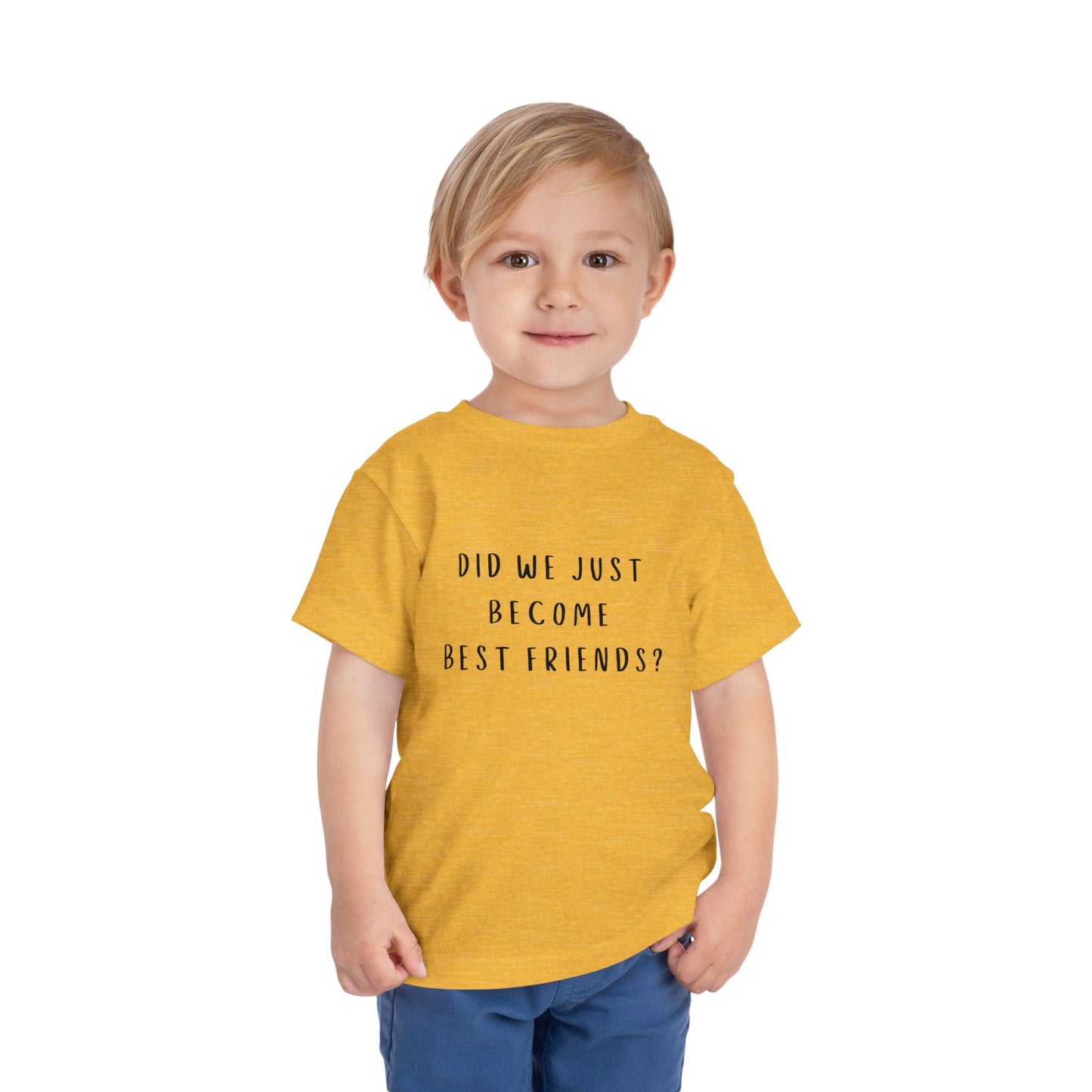 Toddler Short Sleeve Tee - "Did We Just Become Best Friends?" - Cute Friendship Shirt for Kids