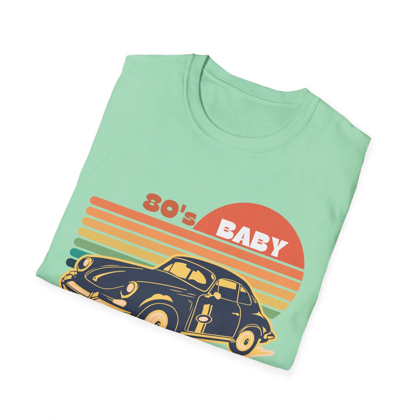 80's Baby Vintage Car Unisex Softstyle T-Shirt