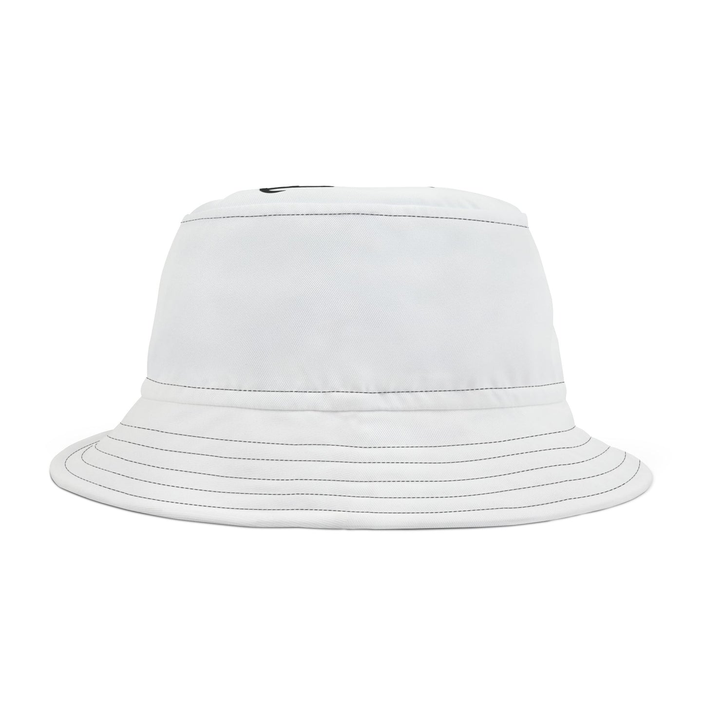 Minimalist White Bucket Hat for Summer Adventures