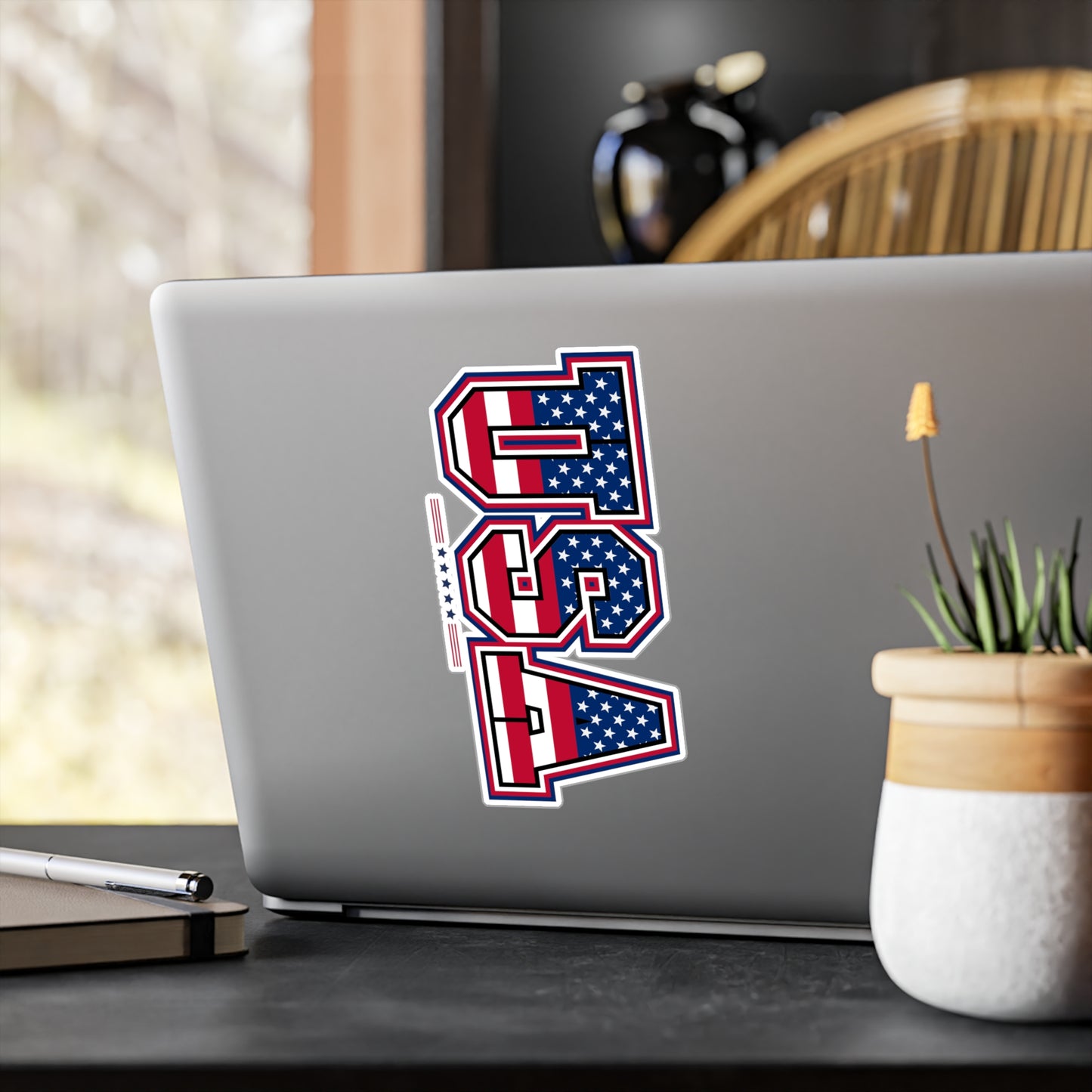 Patriotic USA Kiss-Cut Vinyl Decals for Home Decor