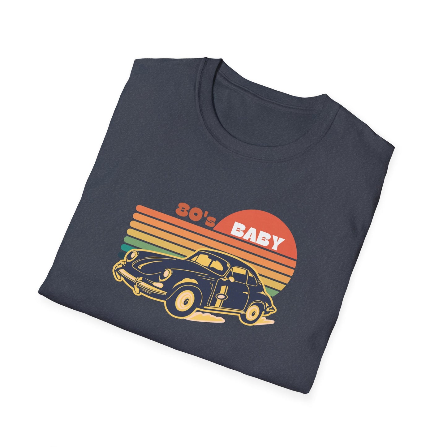 80's Baby Vintage Car Unisex Softstyle T-Shirt