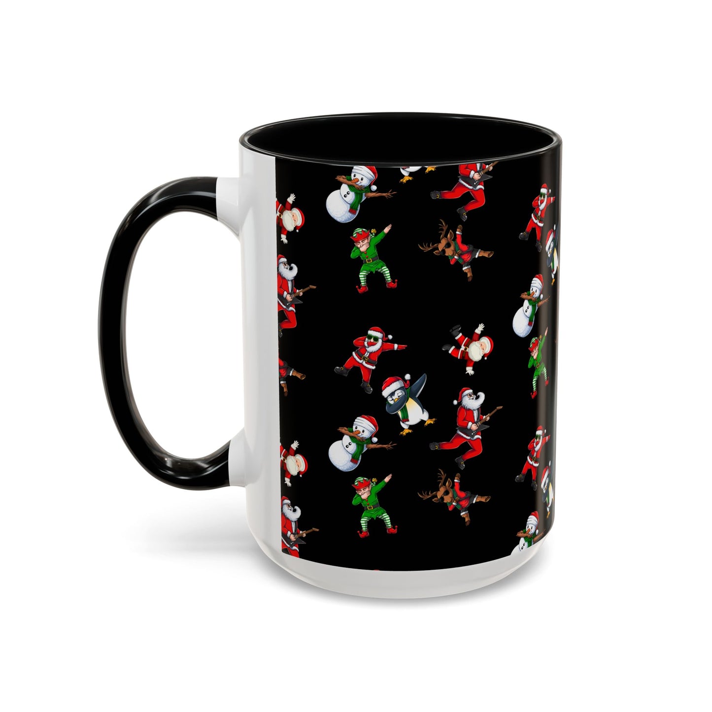 Festive Santa and Friends Coffee Mug - 11oz & 15oz