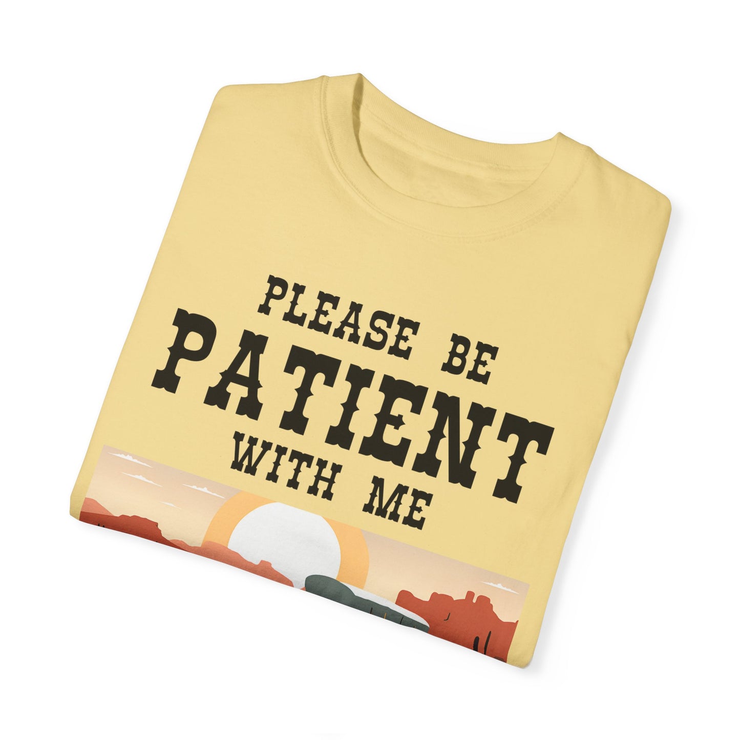 Vintage Patient Tee - Unisex Garment-Dyed T-Shirt with Retro 1900s Design