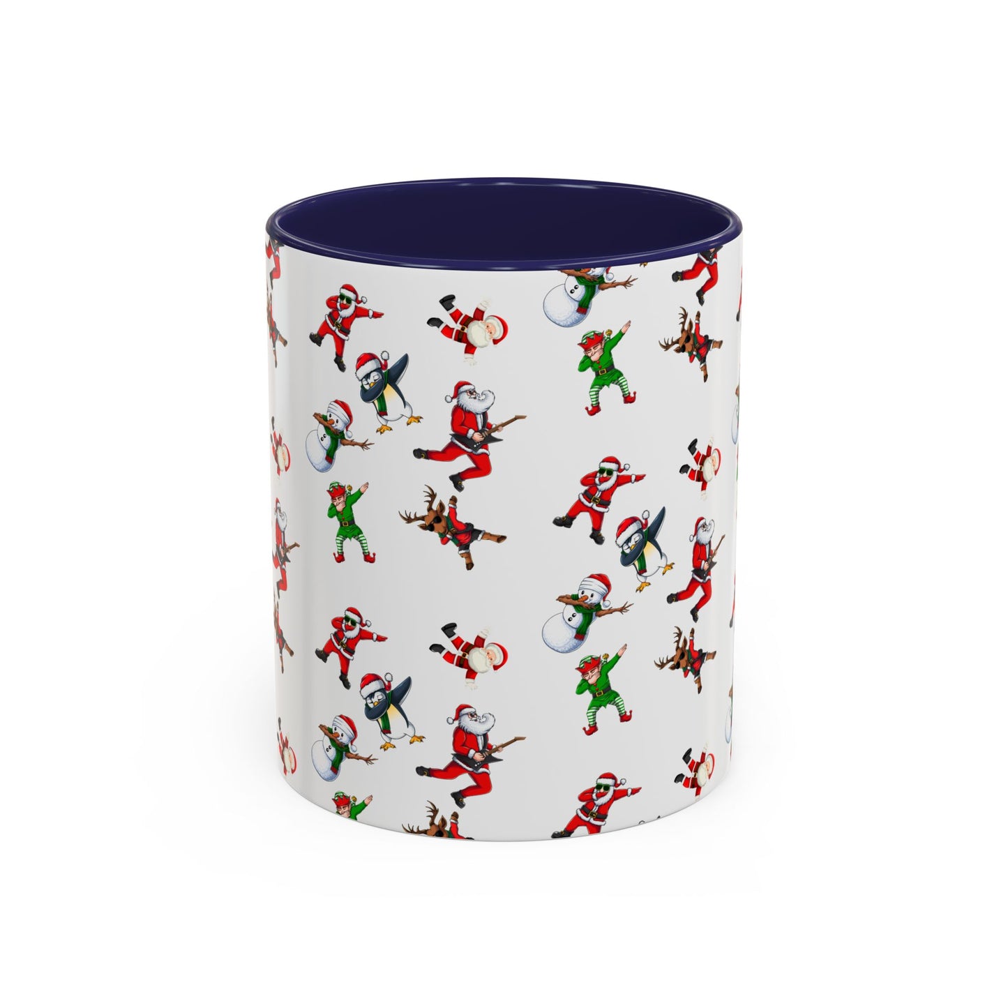 Festive Santa and Elf Coffee Mug - Fun Christmas Drinkware