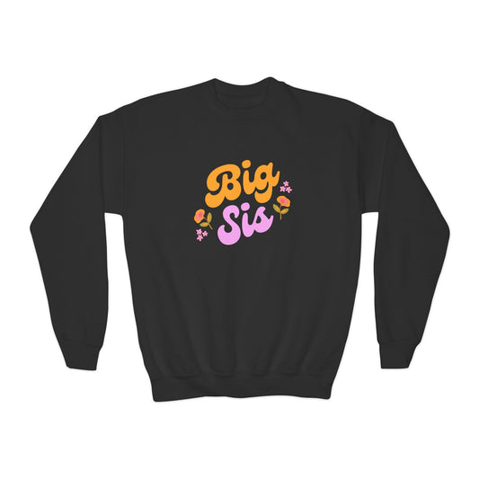 Big Sis Youth Crewneck Sweatshirt - Perfect Gift for Sisters