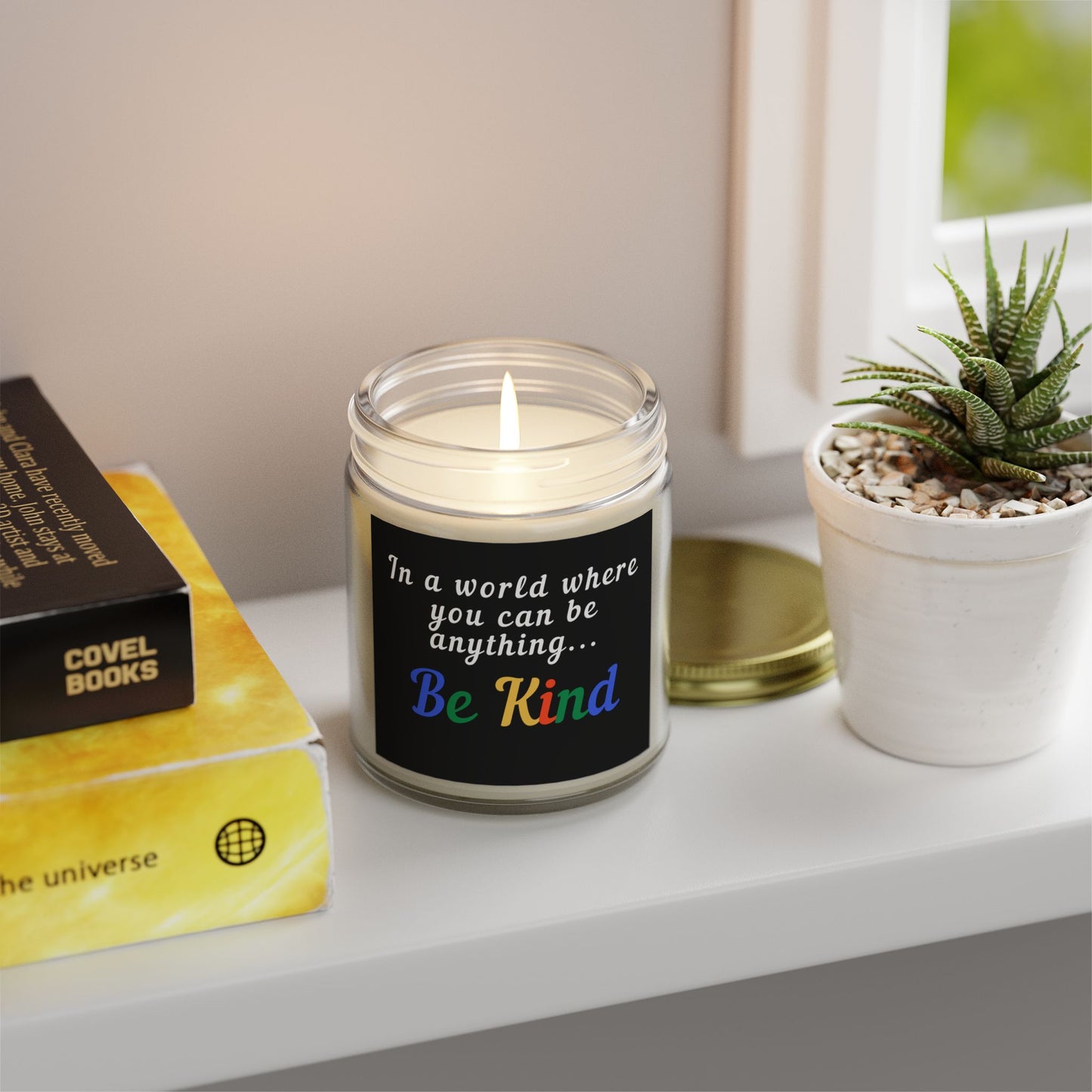 Be Kind Scented Candle - Coconut Apricot Wax (4oz, 9oz)