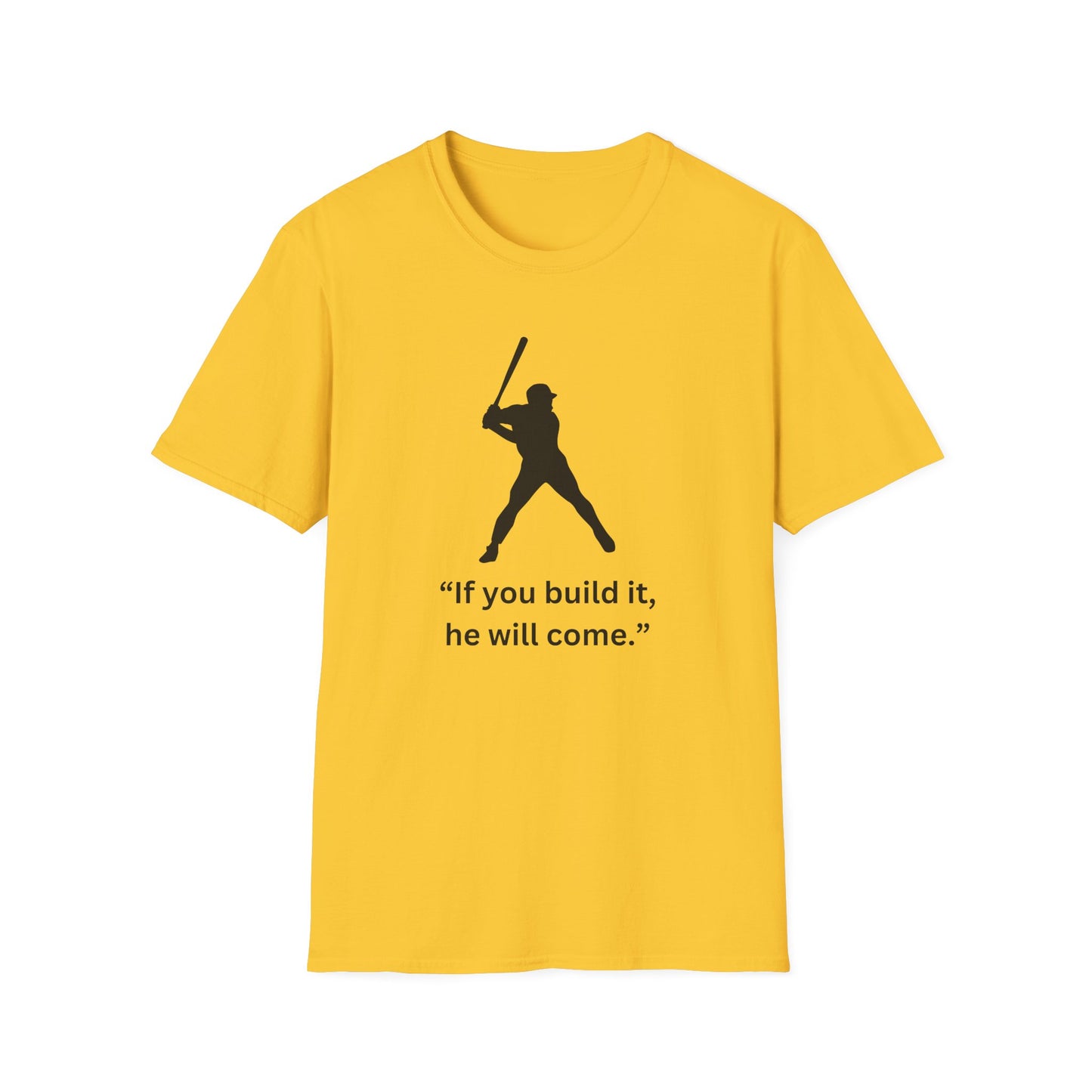 Inspirational Baseball Quote T-Shirt – Unisex Softstyle Tee for Sports Lovers