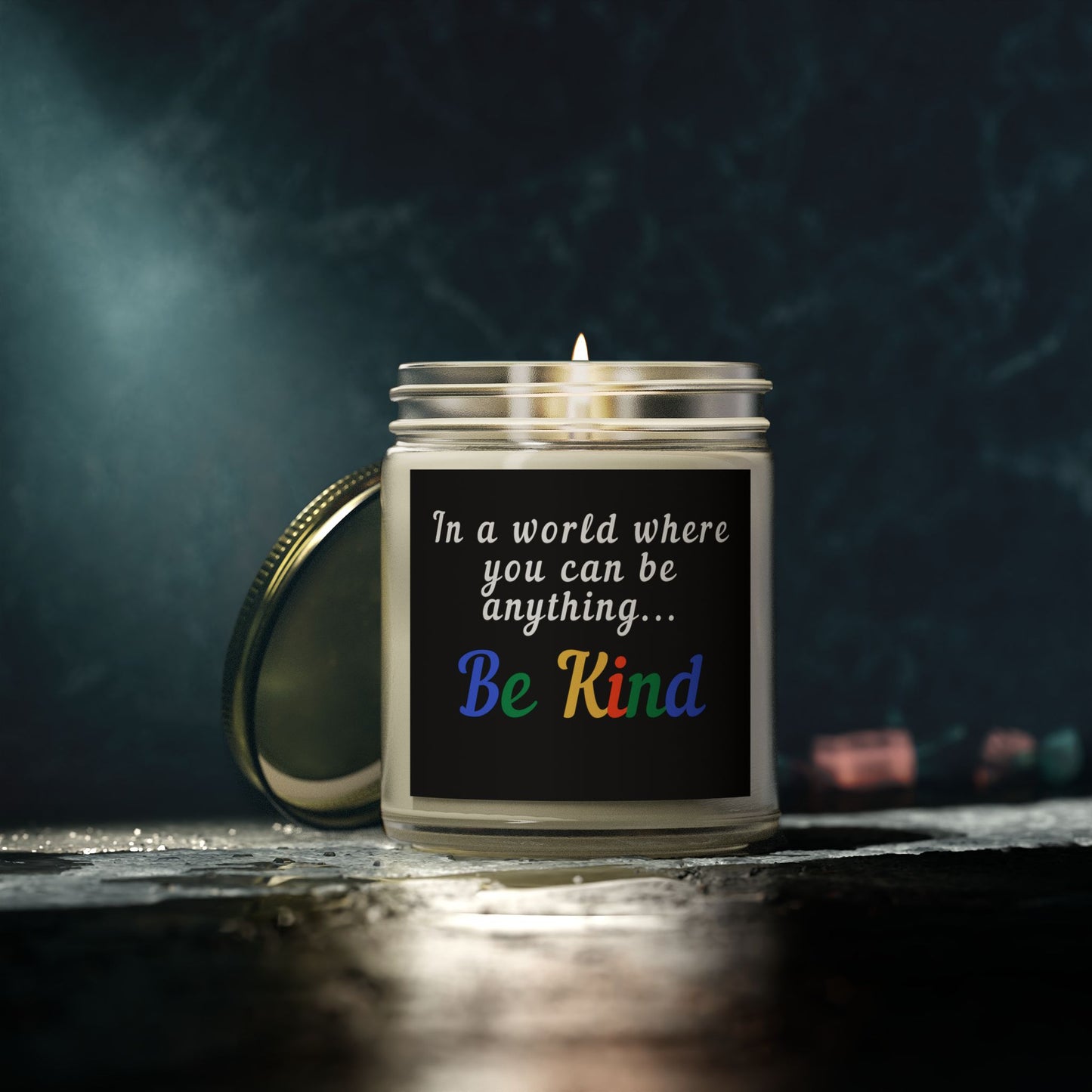 Be Kind Scented Candle - Coconut Apricot Wax (4oz, 9oz)