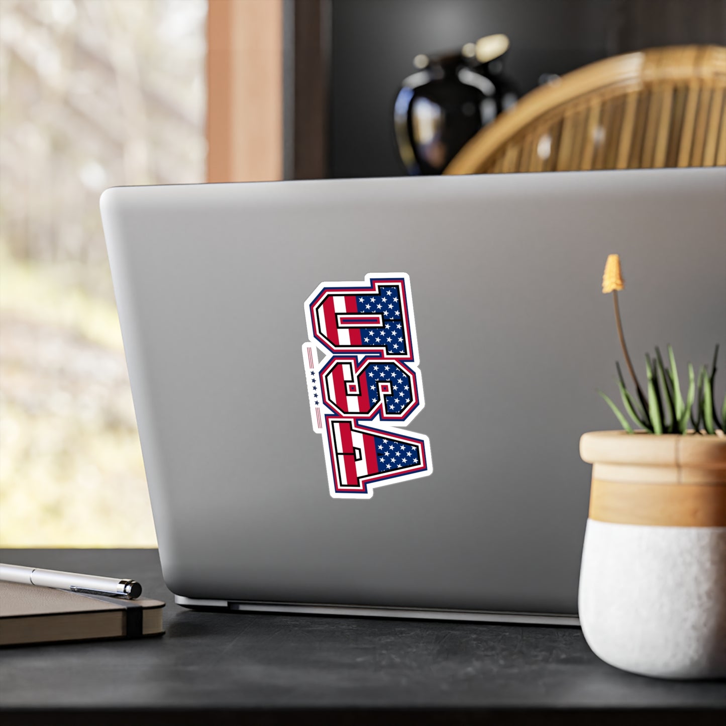 Patriotic USA Kiss-Cut Vinyl Decals for Home Decor