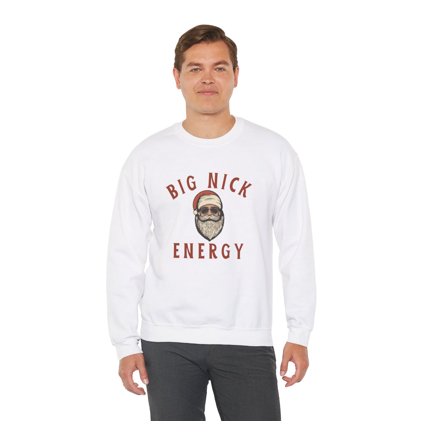 Big Nick Energy Unisex Heavy Blend™ Crewneck Sweatshirt - Perfect for Holiday Cheer