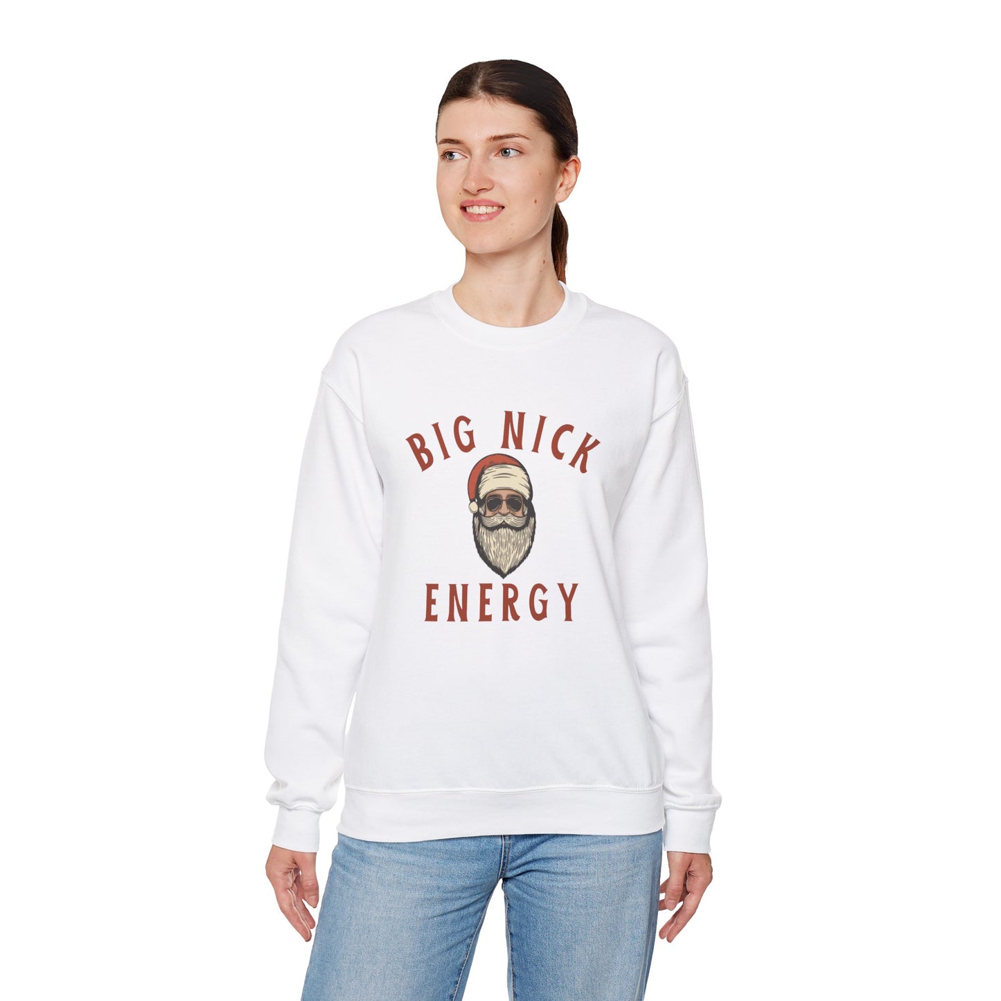 Big Nick Energy Unisex Heavy Blend™ Crewneck Sweatshirt - Perfect for Holiday Cheer