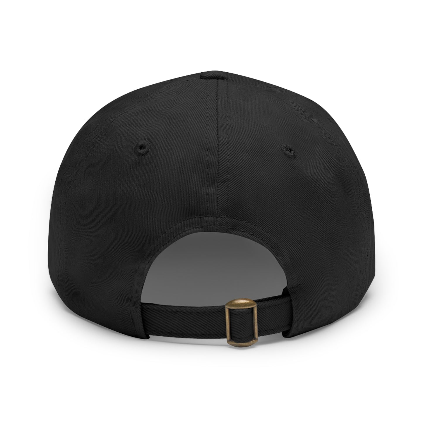 Big Nick Energy Dad Hat with Leather Patch - Black Cap for Everyday Adventures